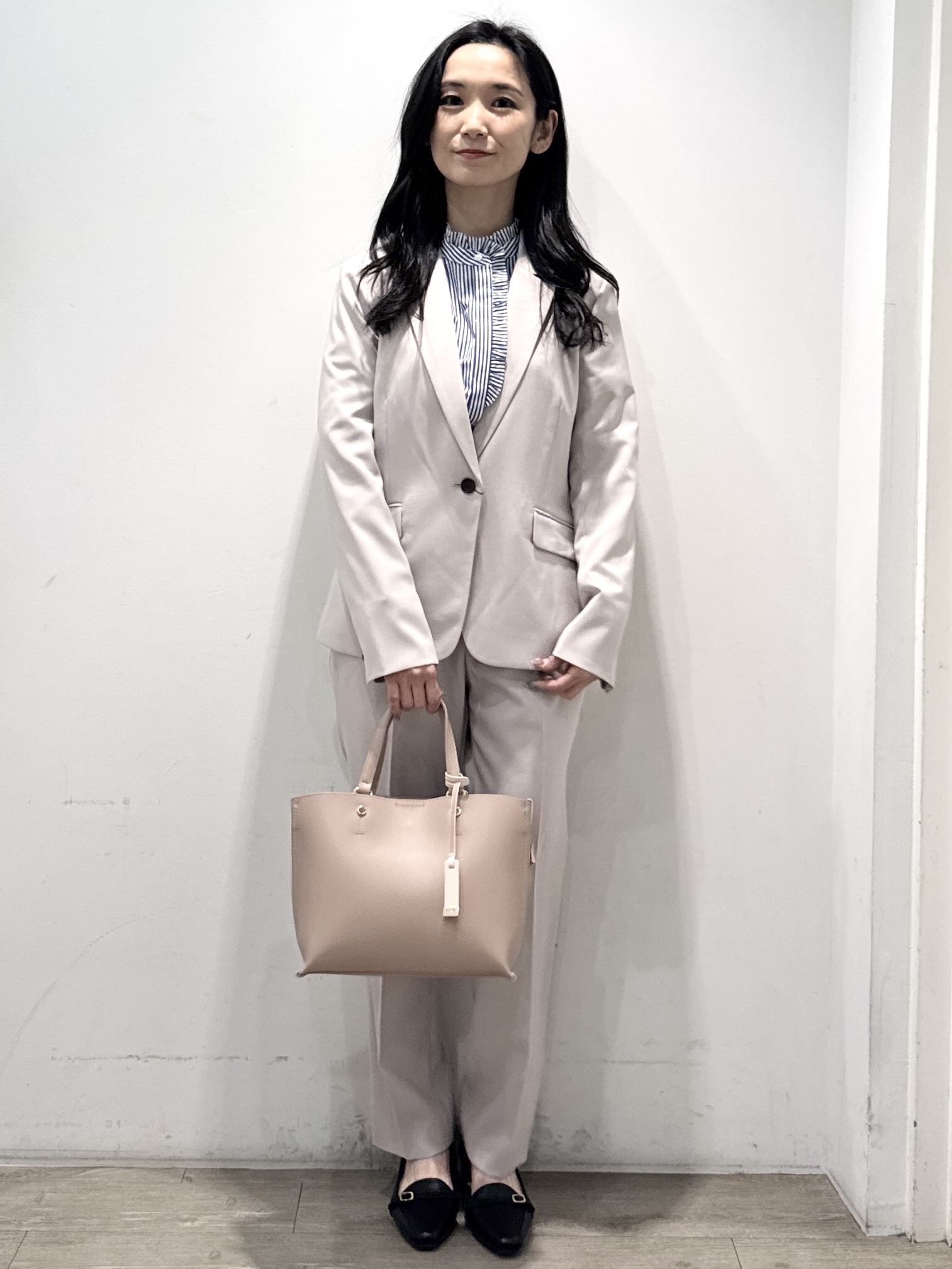 yuicciさんの「OPAQUE.CLIP｜ストレッチテーラードジャケット／セットアップ対応【洗濯機OK】」を使ったコーディネート