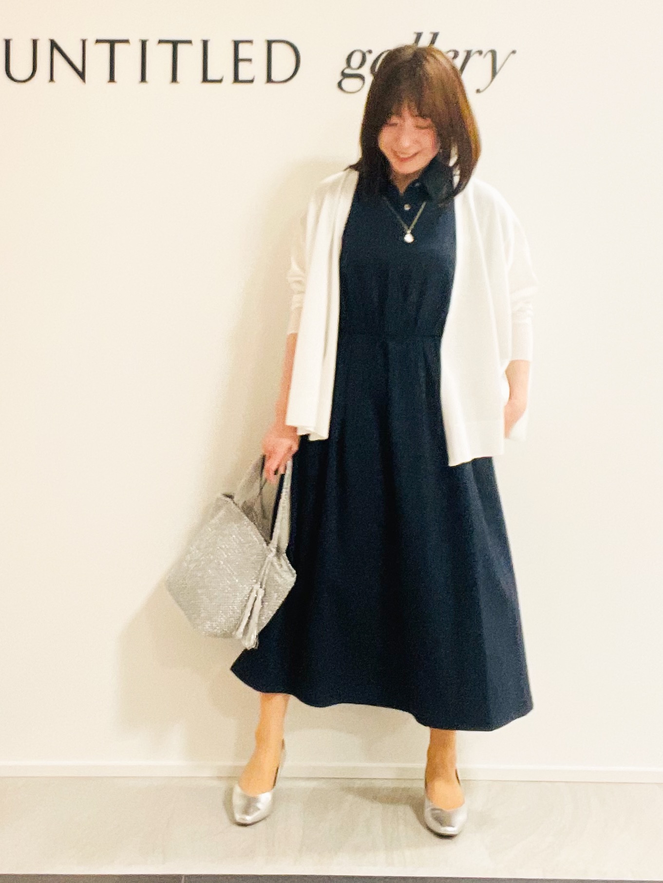 めいさんの「UNTITLED｜フレンチスリーブシャツワンピース」を使ったコーディネート