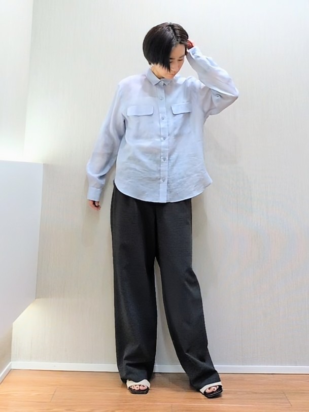 ミズタさんの「UNTITLED｜【古畑星夏さん着用/接触冷感】ドライタッチシャツ」を使ったコーディネート