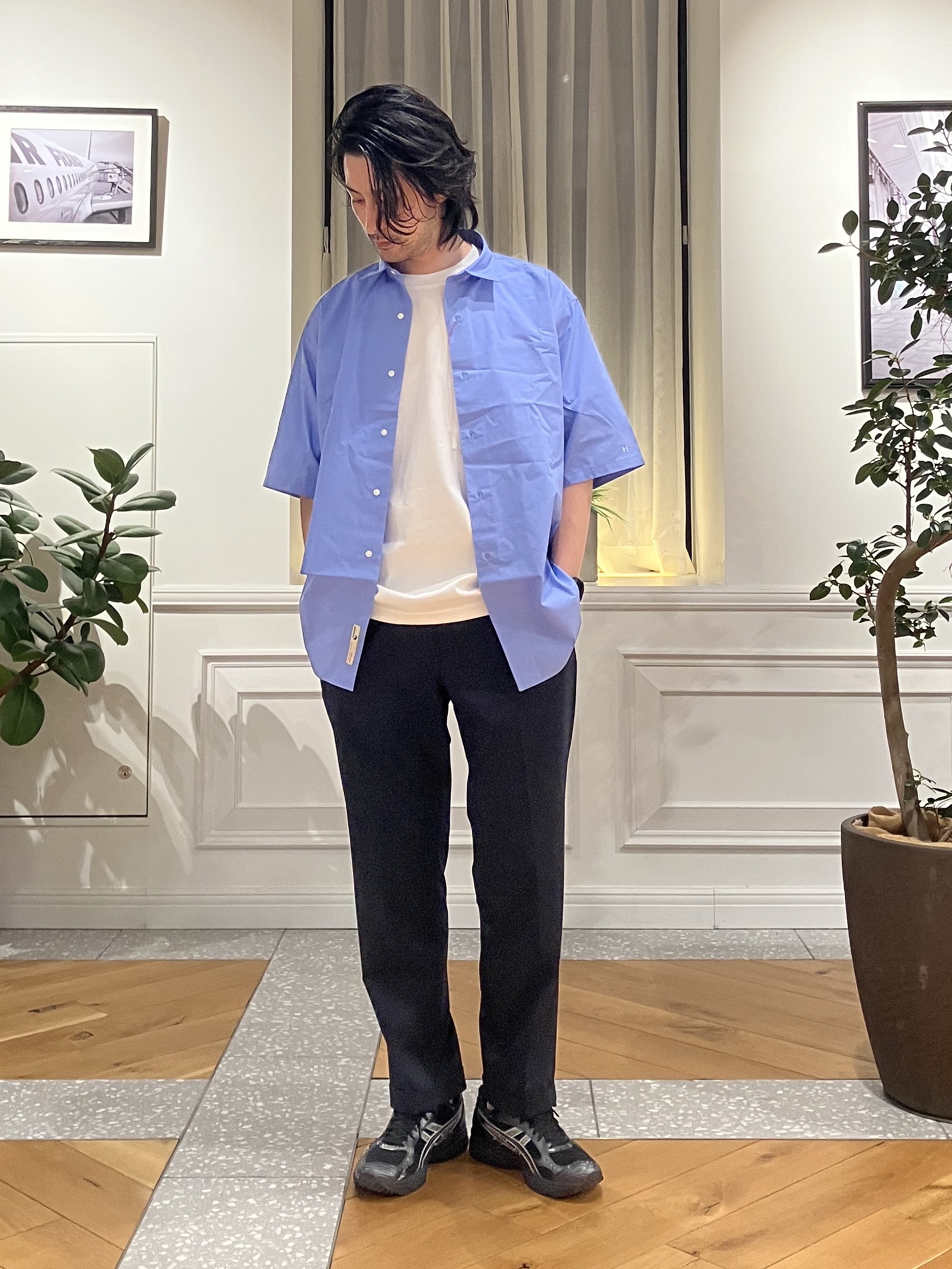 junyaさんの「DRESSTERIOR｜【干場義雅&times;DRESSTERIOR】シドグラスシャツ」を使ったコーディネート