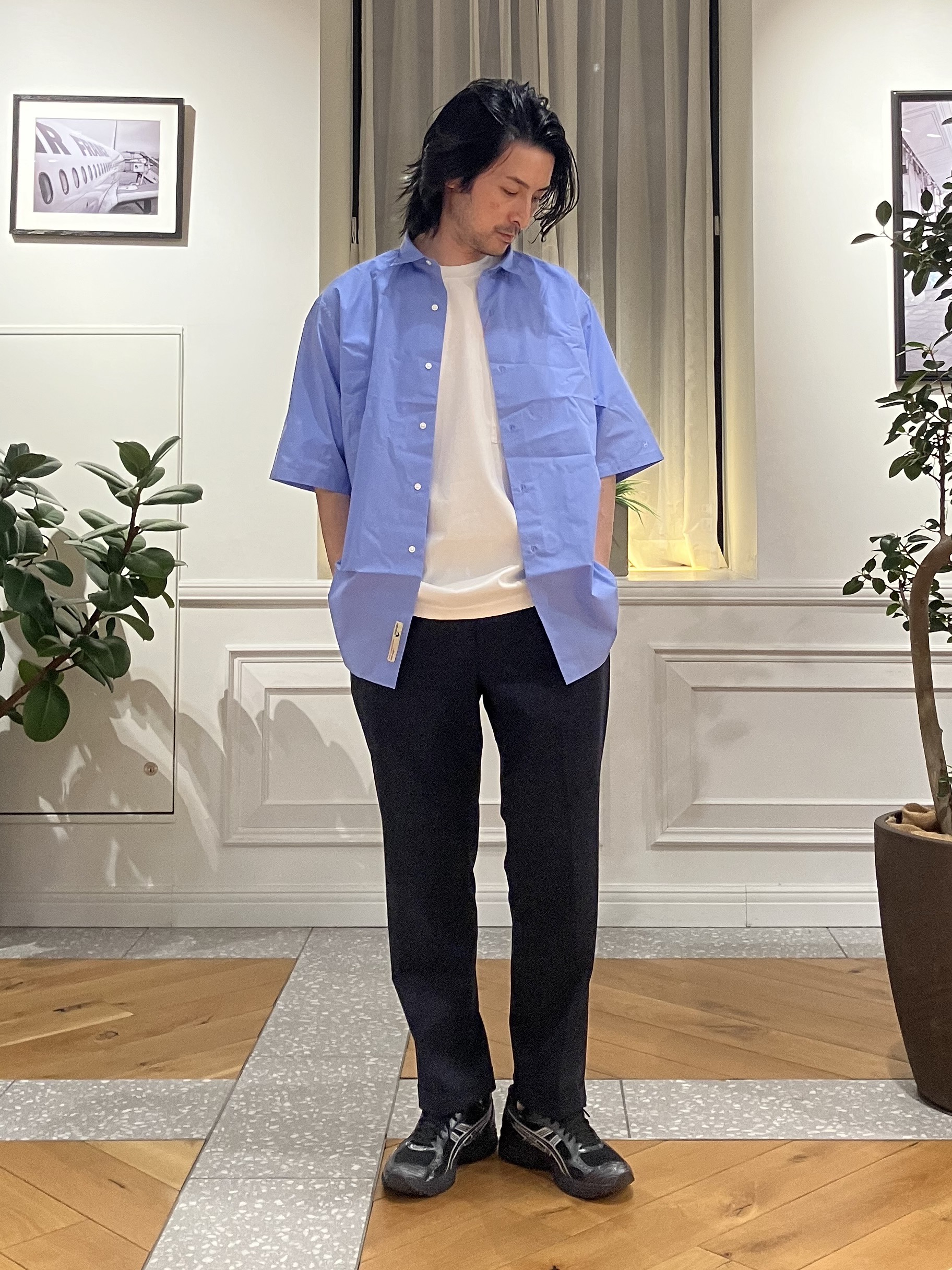 junyaさんの「DRESSTERIOR｜【干場義雅&times;DRESSTERIOR】シドグラスシャツ」を使ったコーディネート
