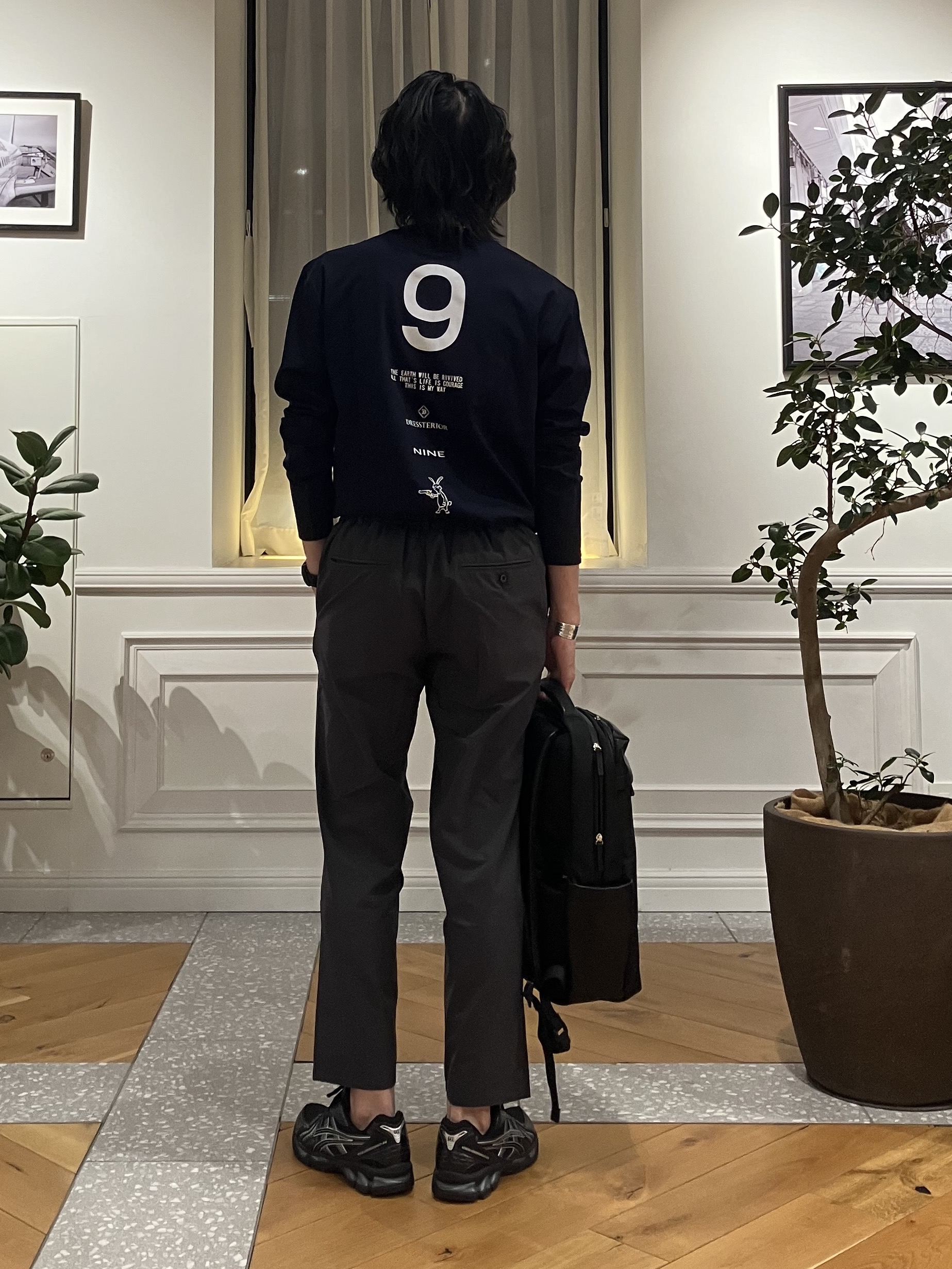 junyaさんの「DRESSTERIOR｜【接触冷感/UVカット/抗菌防臭/しわ防止】クールデオドラント ロングTシャツ」を使ったコーディネート