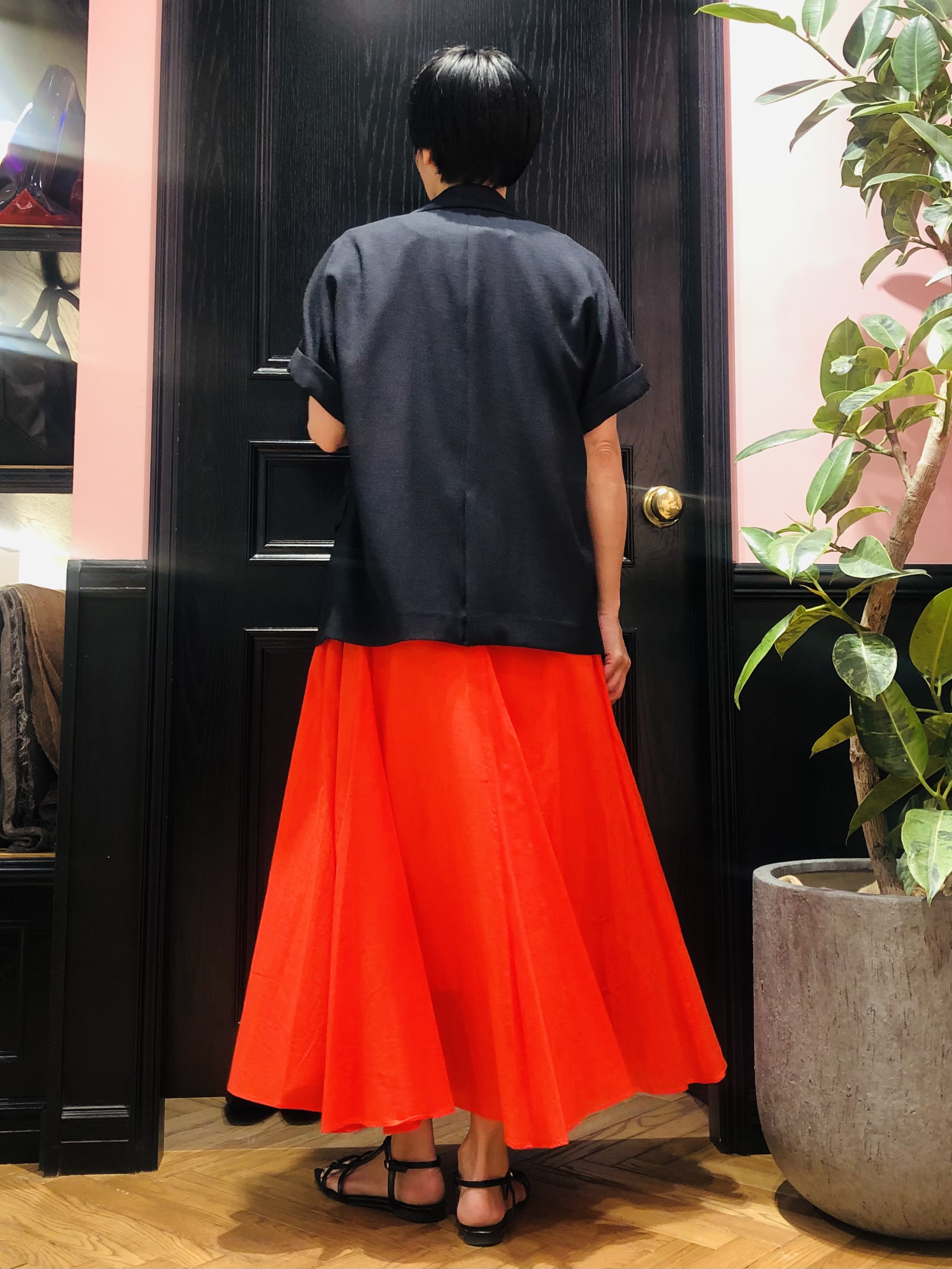 OGATAさんの「DRESSTERIOR｜【セットアップ可/UVカット/接触冷感/吸水速乾】ウォッシャブル リネンライクドルマンジャケット」を使ったコーディネート