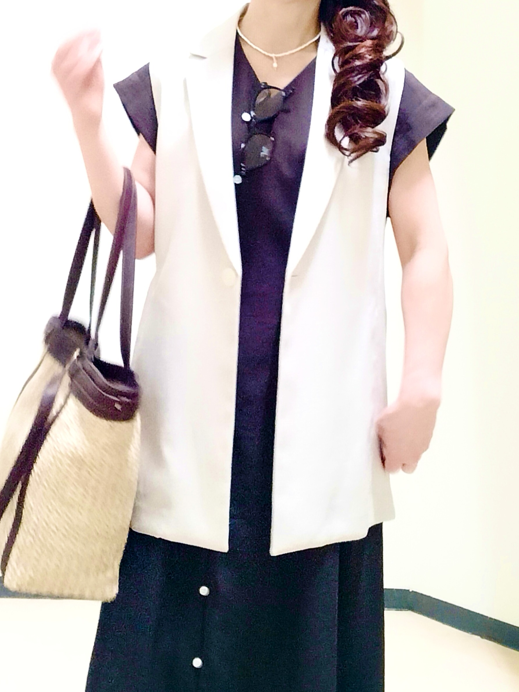 花さんの「Reflect｜【通気性あり／涼しい／マシンウォッシャブル】フロントボタンワンピース」を使ったコーディネート