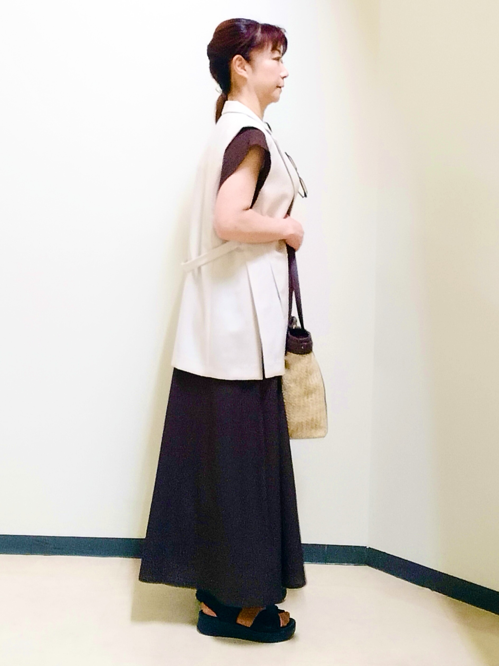 花さんの「Reflect｜【通気性あり／涼しい／マシンウォッシャブル】フロントボタンワンピース」を使ったコーディネート