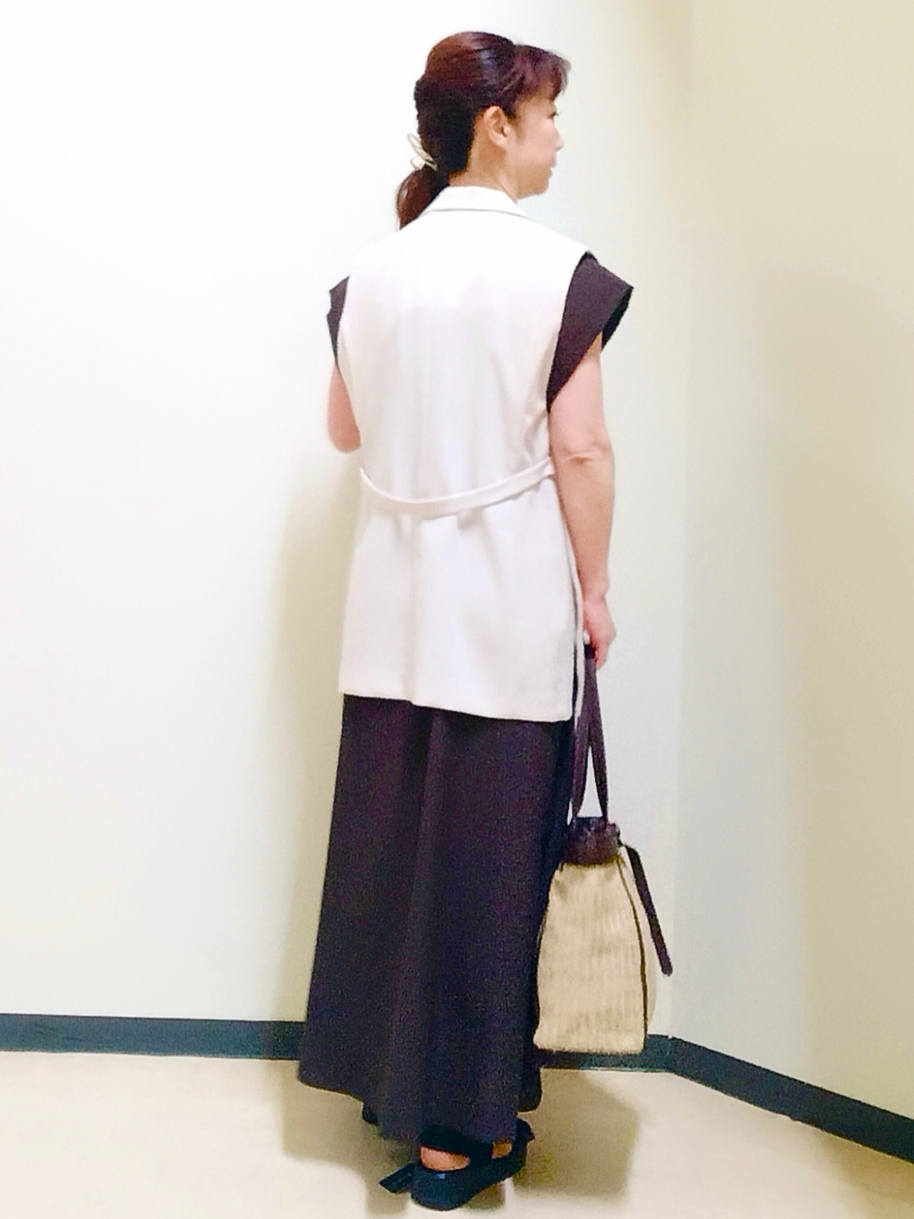花さんの「Reflect｜【通気性あり／涼しい／マシンウォッシャブル】フロントボタンワンピース」を使ったコーディネート