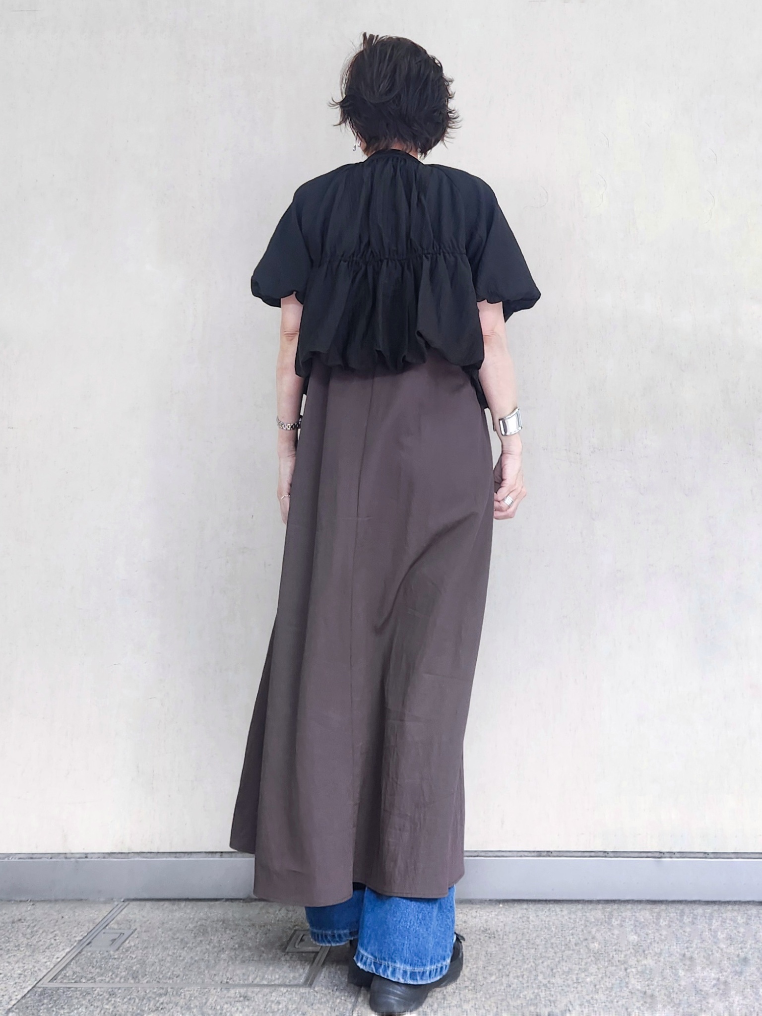 milkyさんの「OPAQUE.CLIP｜バルーンデザインブラウス【洗濯機OK】」を使ったコーディネート