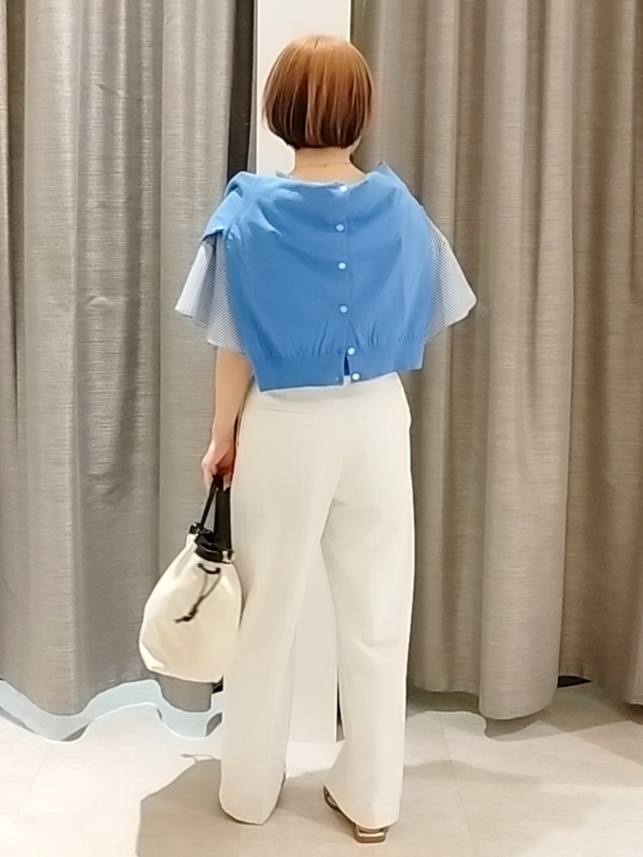 s u g iさんの「UNTITLED｜【9色展開/アンサンブル可】コットンクルーネックカーディガン」を使ったコーディネート