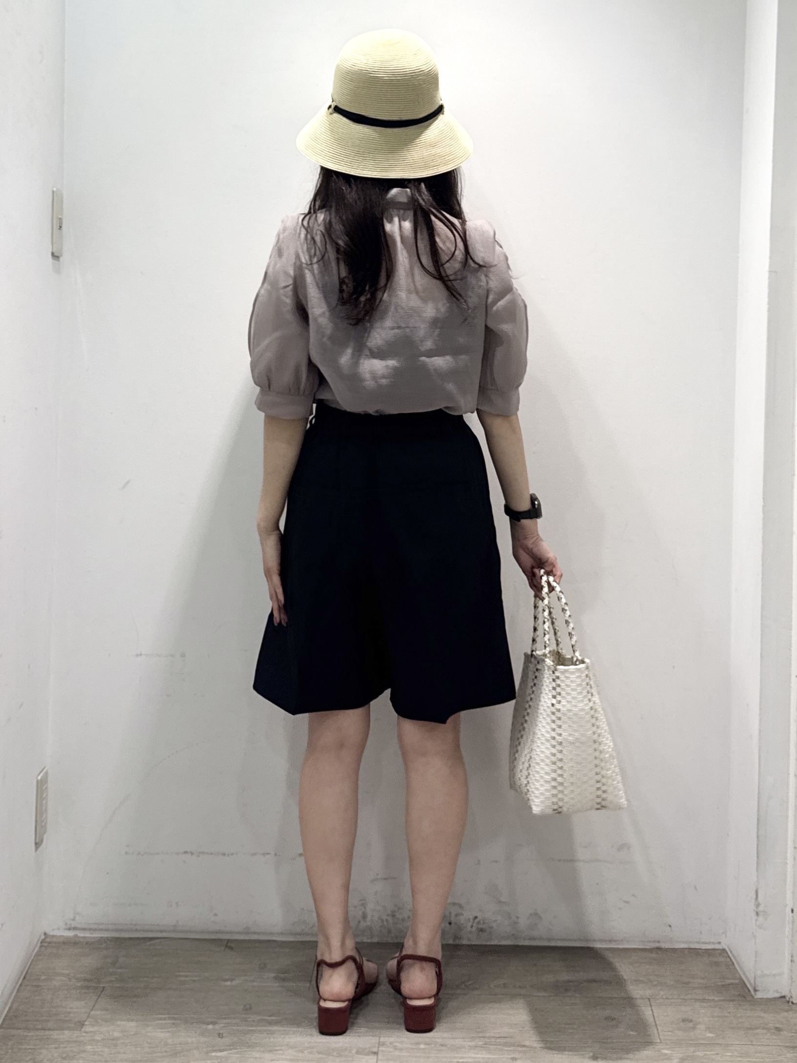 yuicciさんの「OPAQUE.CLIP｜オーガンシアーリボンフリルブラウス【洗濯機OK／イージーアイロン】」を使ったコーディネート