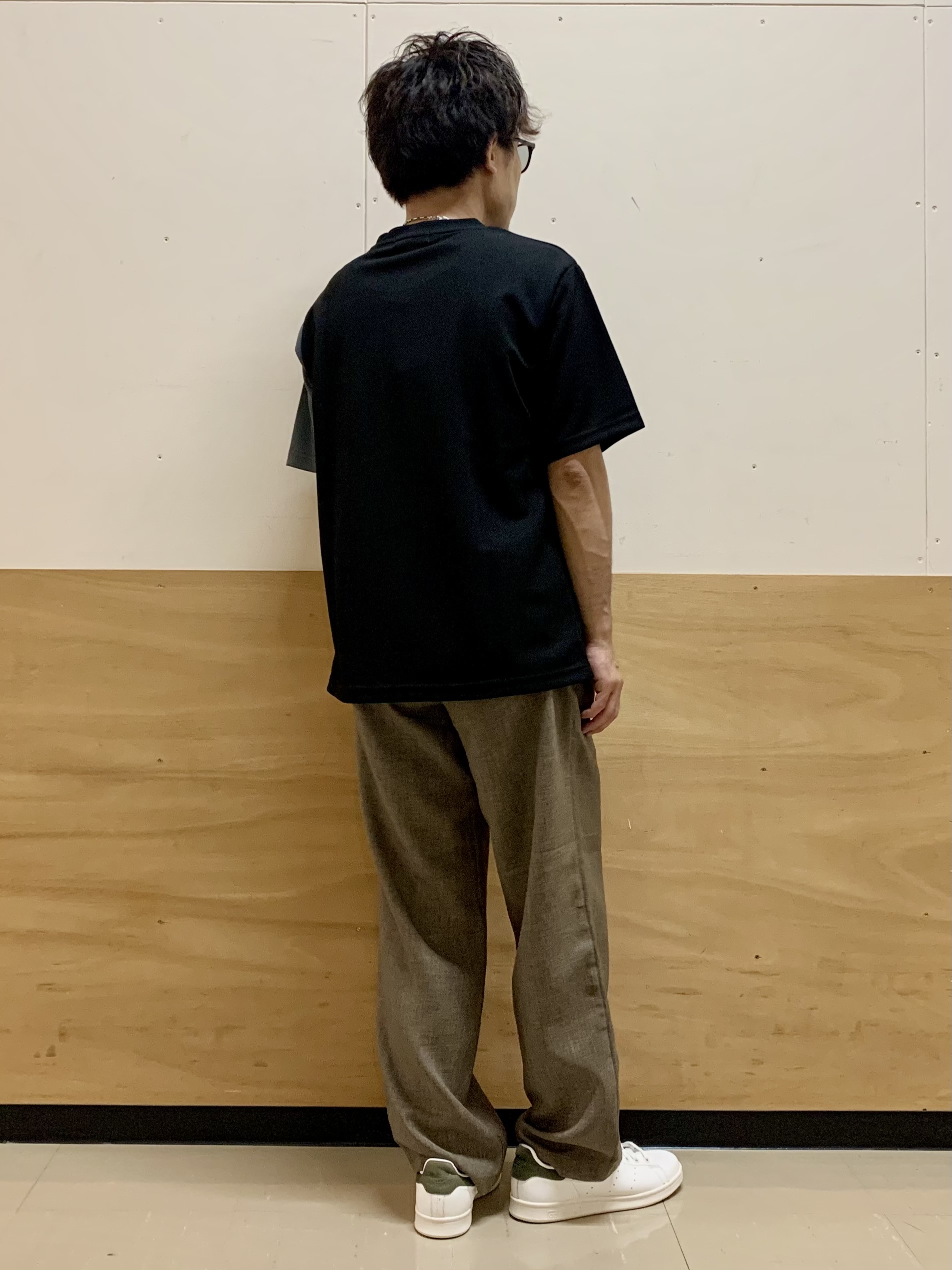 MATUさんの「THE SHOP TK｜【一枚で着映える】パターンブロッキング 半袖Tシャツ 洗濯機OK」を使ったコーディネート