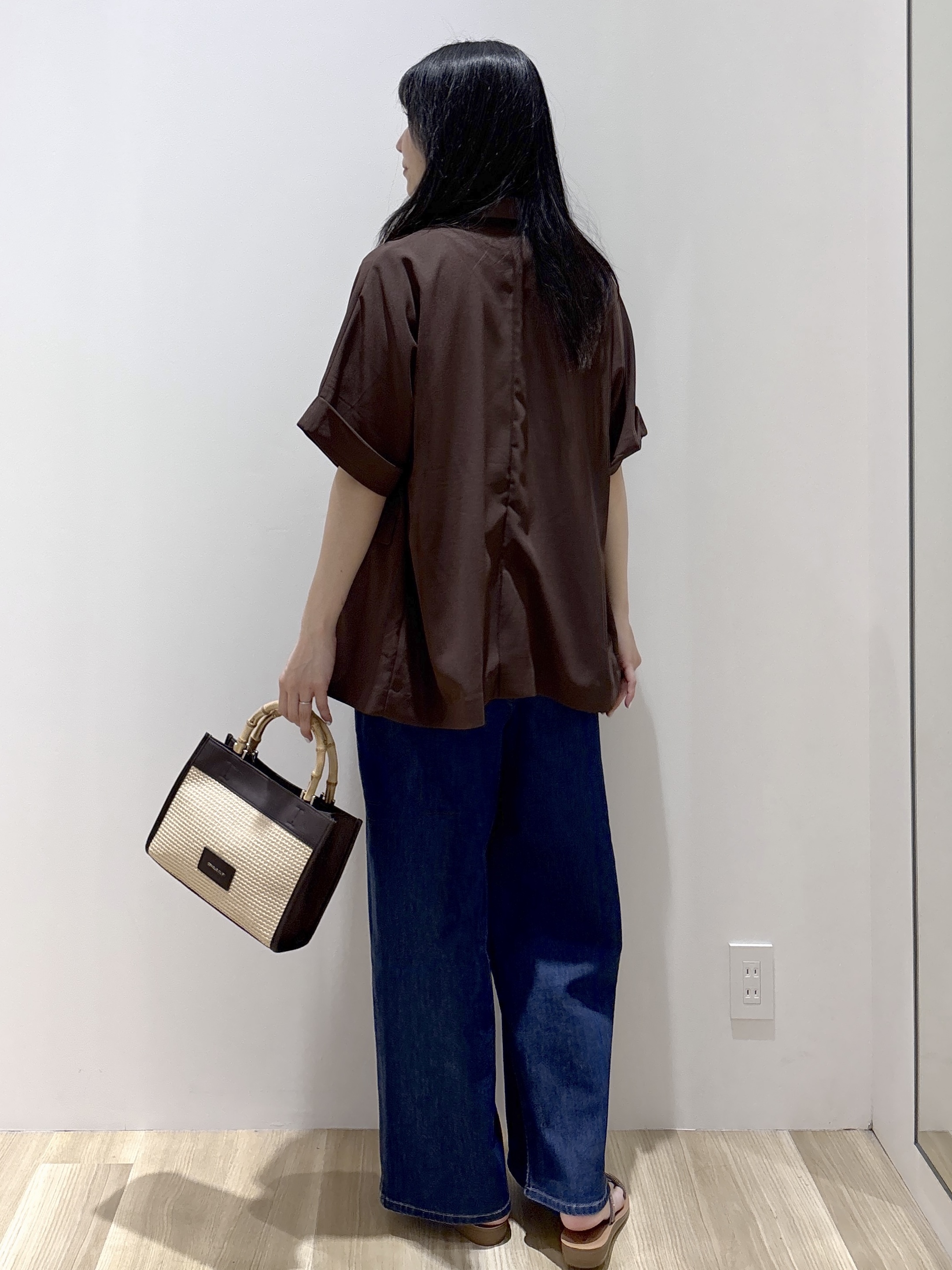 sachikoさんの「OPAQUE.CLIP｜【接触冷感／吸水速乾／防シワ】リネンライクテーラードジャケット《洗濯機OK》」を使ったコーディネート