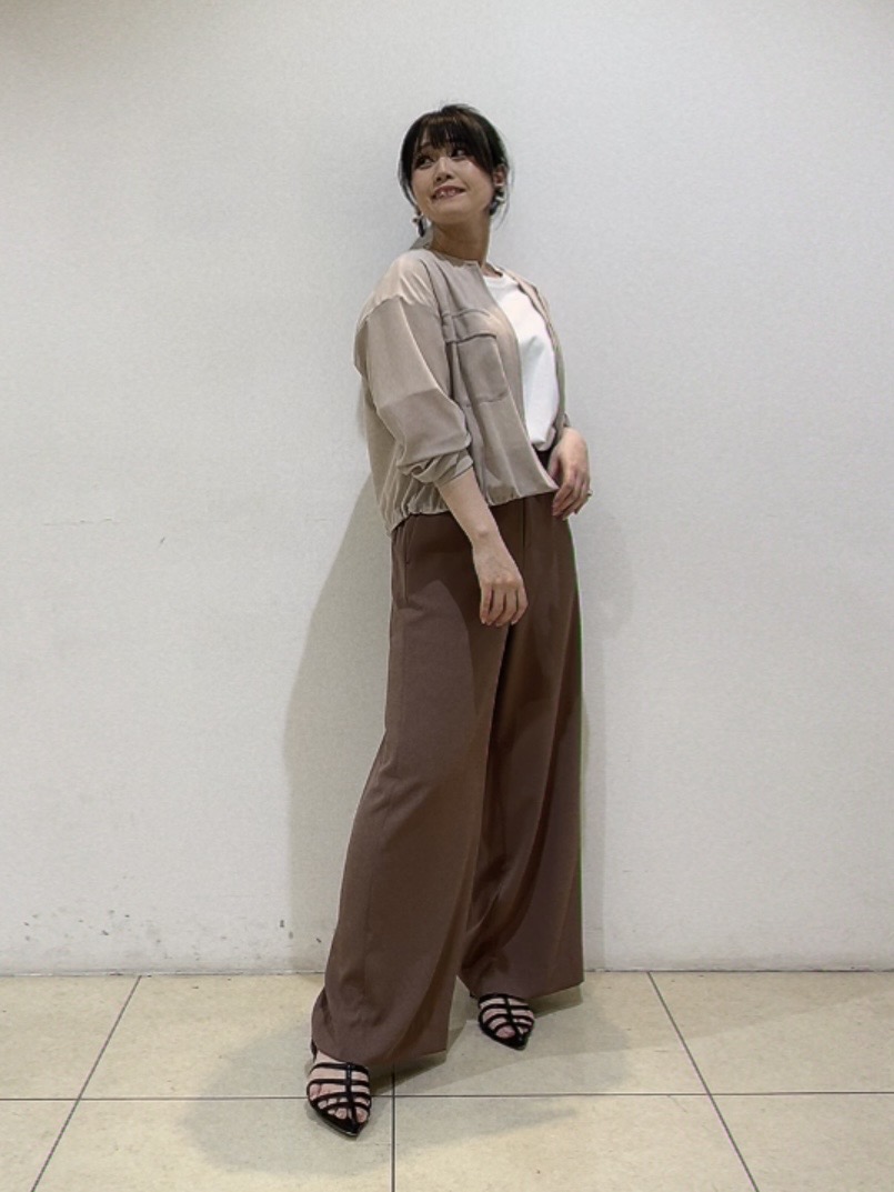 watanabeさんの「UNTITLED｜【古畑星夏さん着用/洗える】シアーブルゾン」を使ったコーディネート