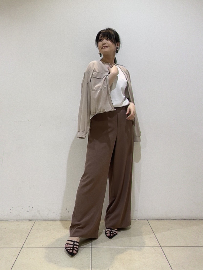 watanabeさんの「UNTITLED｜【古畑星夏さん着用/洗える】シアーブルゾン」を使ったコーディネート