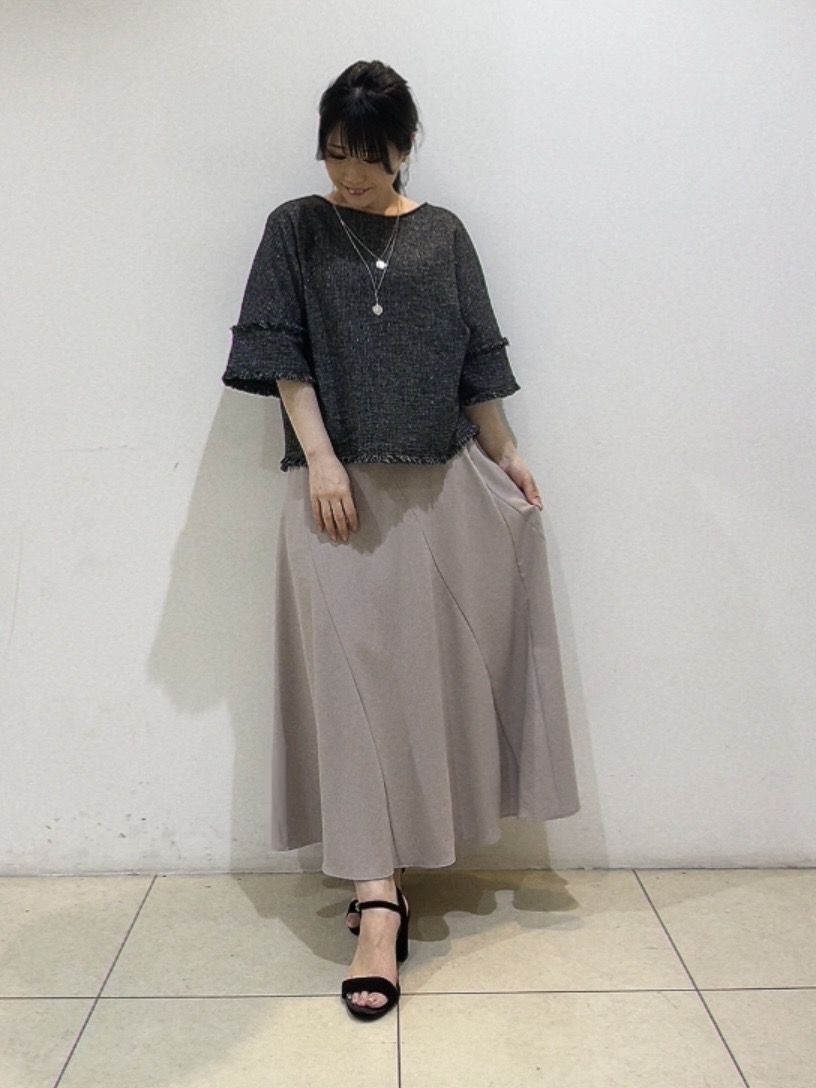 watanabeさんの「UNTITLED｜【接触冷感/はっ水/セットアップ可】リラクシーフレアスカート」を使ったコーディネート