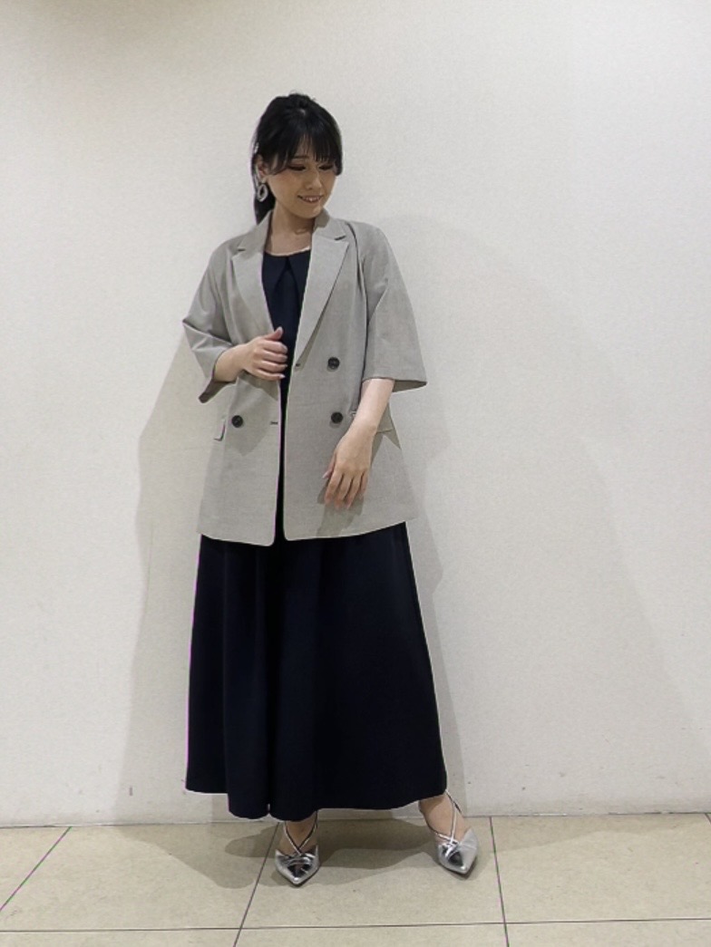 watanabeさんの「UNTITLED｜【シワになりにくい/セットアップ可/接触冷感】ハーフスリーブジャケット」を使ったコーディネート