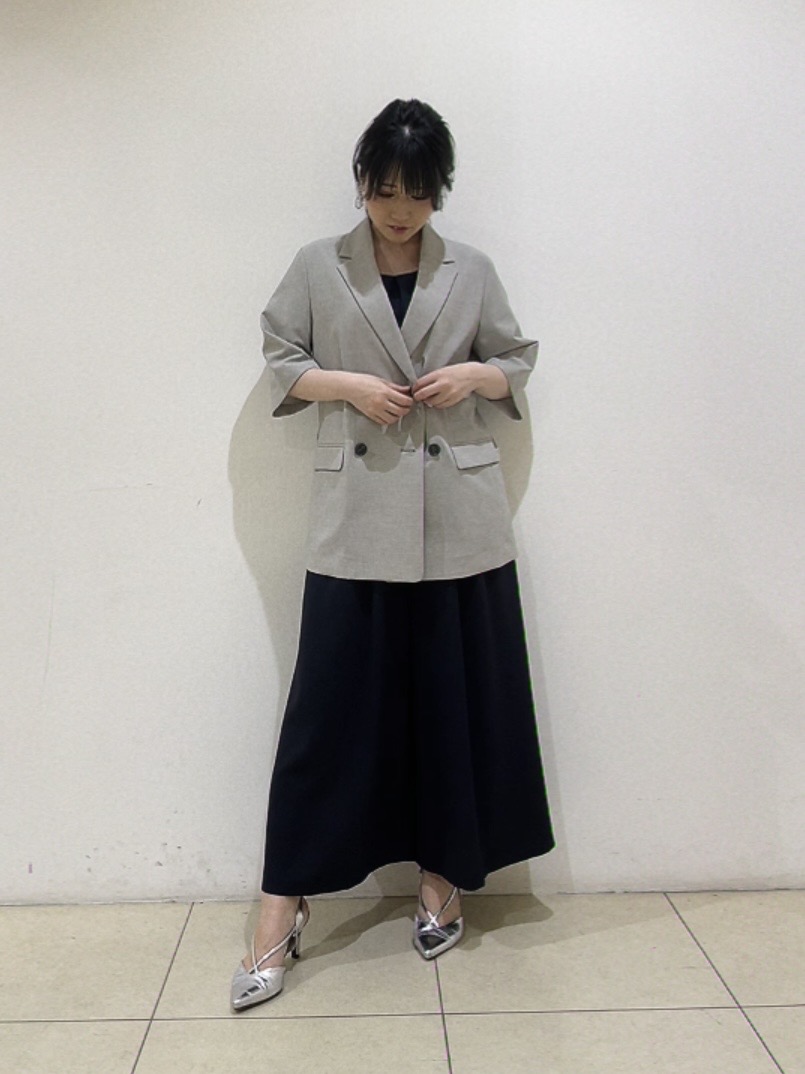 watanabeさんの「UNTITLED｜【シワになりにくい/セットアップ可/接触冷感】ハーフスリーブジャケット」を使ったコーディネート