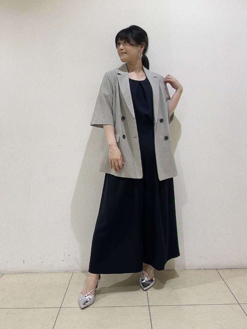 watanabeさんの「UNTITLED｜【シワになりにくい/セットアップ可/接触冷感】ハーフスリーブジャケット」を使ったコーディネート