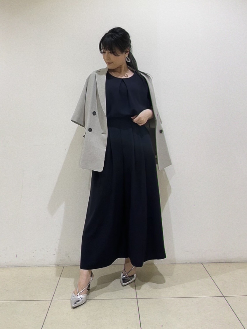 watanabeさんの「UNTITLED｜【シワになりにくい/セットアップ可/接触冷感】ハーフスリーブジャケット」を使ったコーディネート