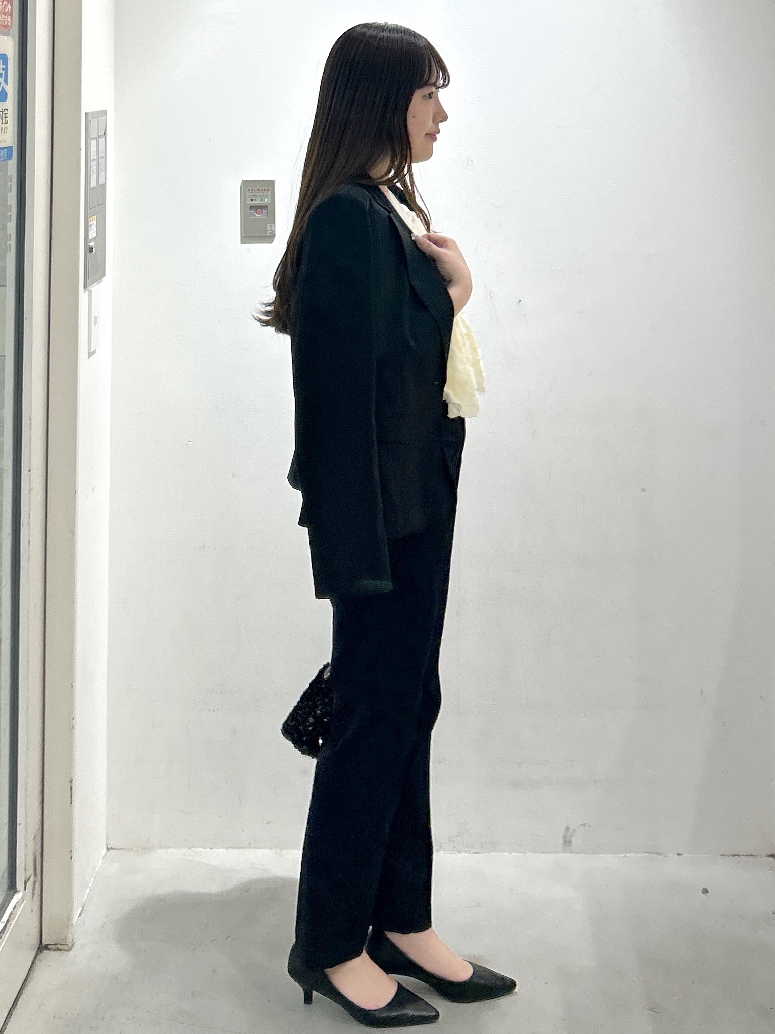 sayaさんの「OPAQUE.CLIP｜【接触冷感／吸水速乾】セットアップ対応ストレッチテーラードジャケット《イージーアイロン／洗濯機OK／」を使ったコーディネート