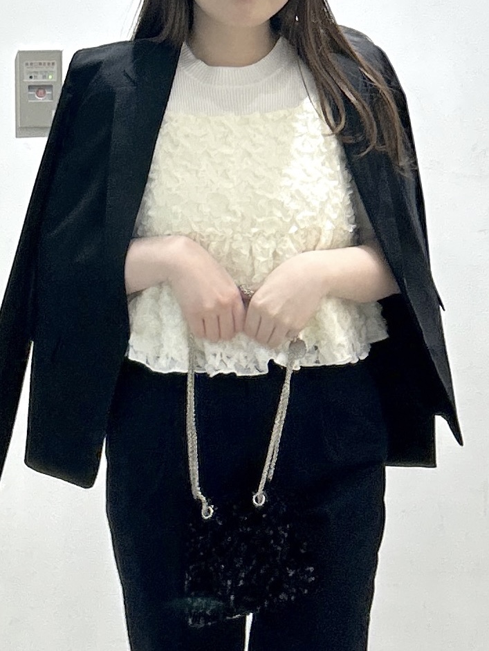 sayaさんの「OPAQUE.CLIP｜【接触冷感／吸水速乾】セットアップ対応ストレッチテーラードジャケット《イージーアイロン／洗濯機OK／」を使ったコーディネート