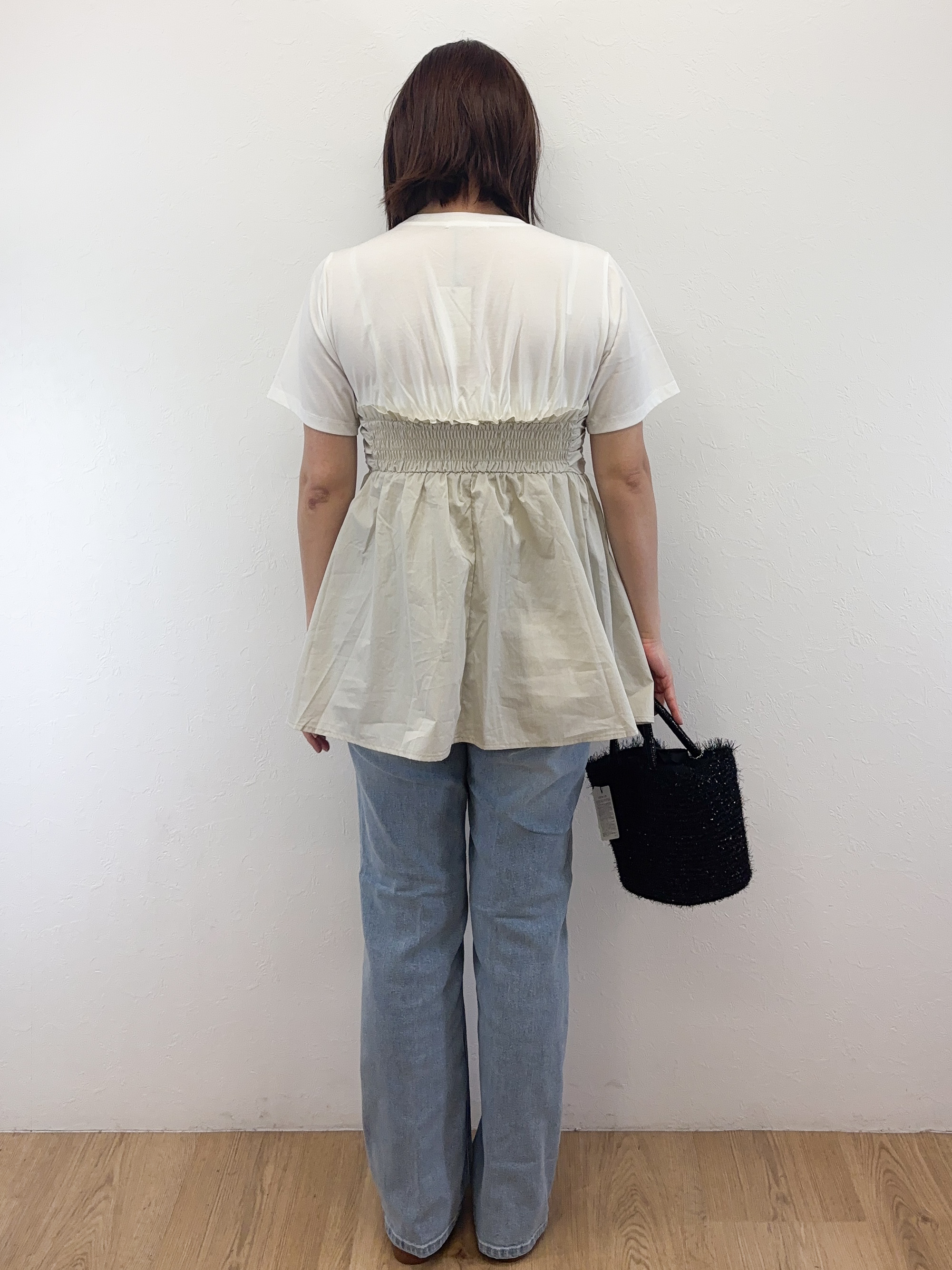 Takeさんの「OPAQUE.CLIP｜ビスチェドッキングカットソー【洗濯機OK】」を使ったコーディネート