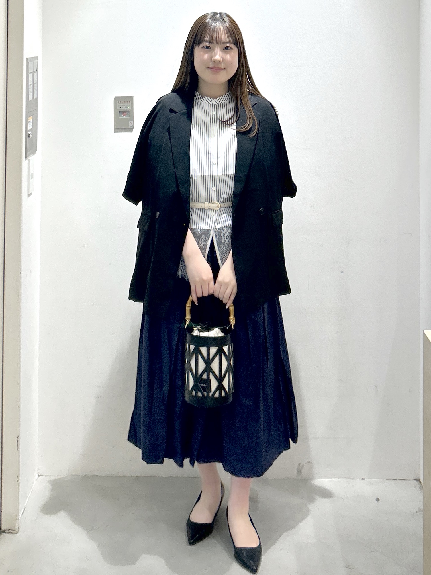 sayaさんの「OPAQUE.CLIP｜【接触冷感／吸水速乾／防シワ】リネンライクテーラードジャケット《洗濯機OK》」を使ったコーディネート