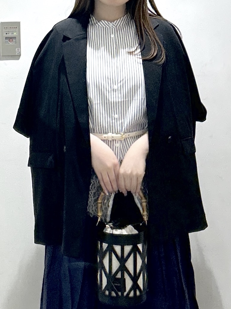 sayaさんの「OPAQUE.CLIP｜【接触冷感／吸水速乾／防シワ】リネンライクテーラードジャケット《洗濯機OK》」を使ったコーディネート