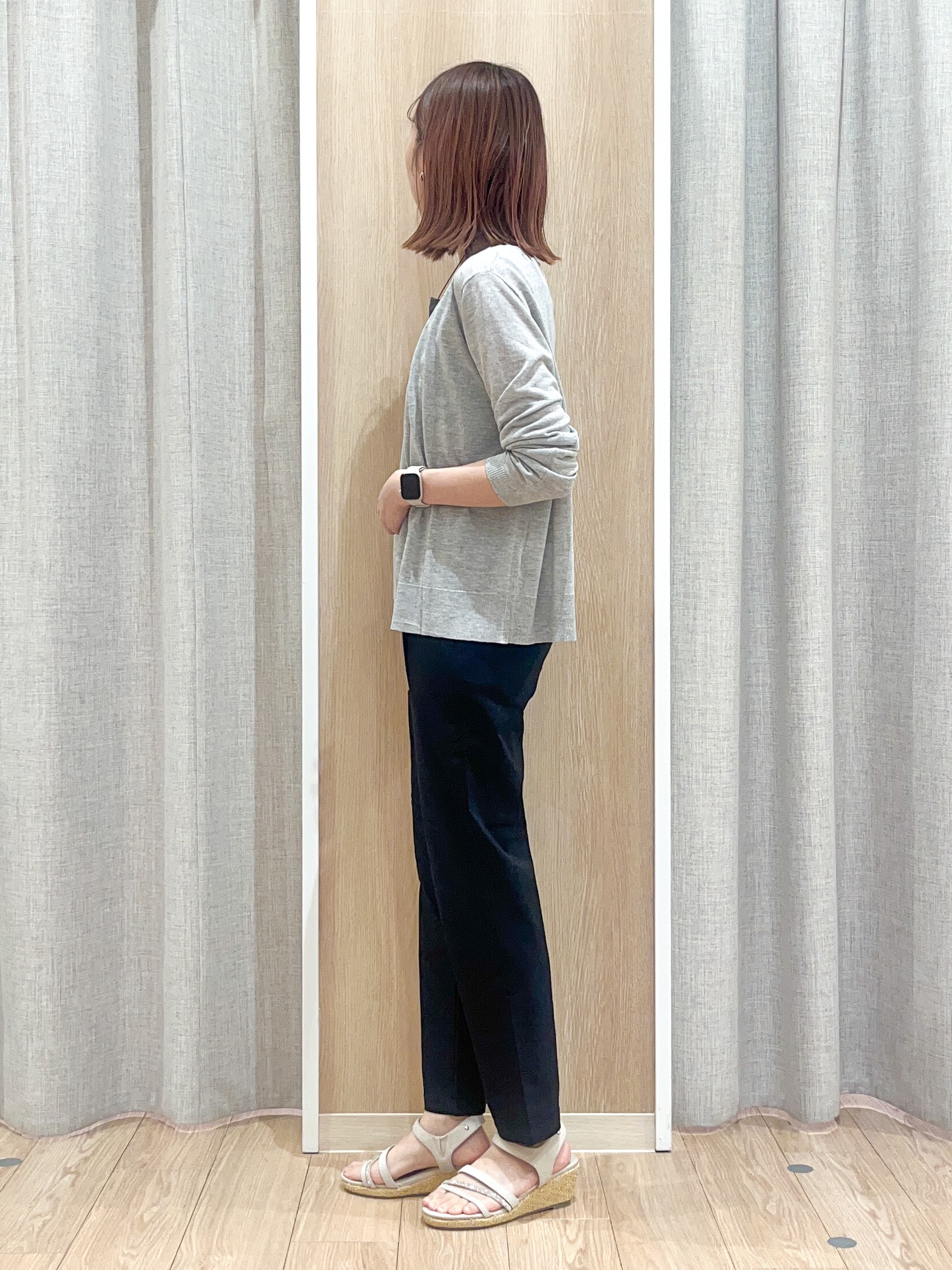 みーちゃんさんの「grove｜高評価！【接触冷感／UVカットetc】ベーシックショートカーディガン」を使ったコーディネート