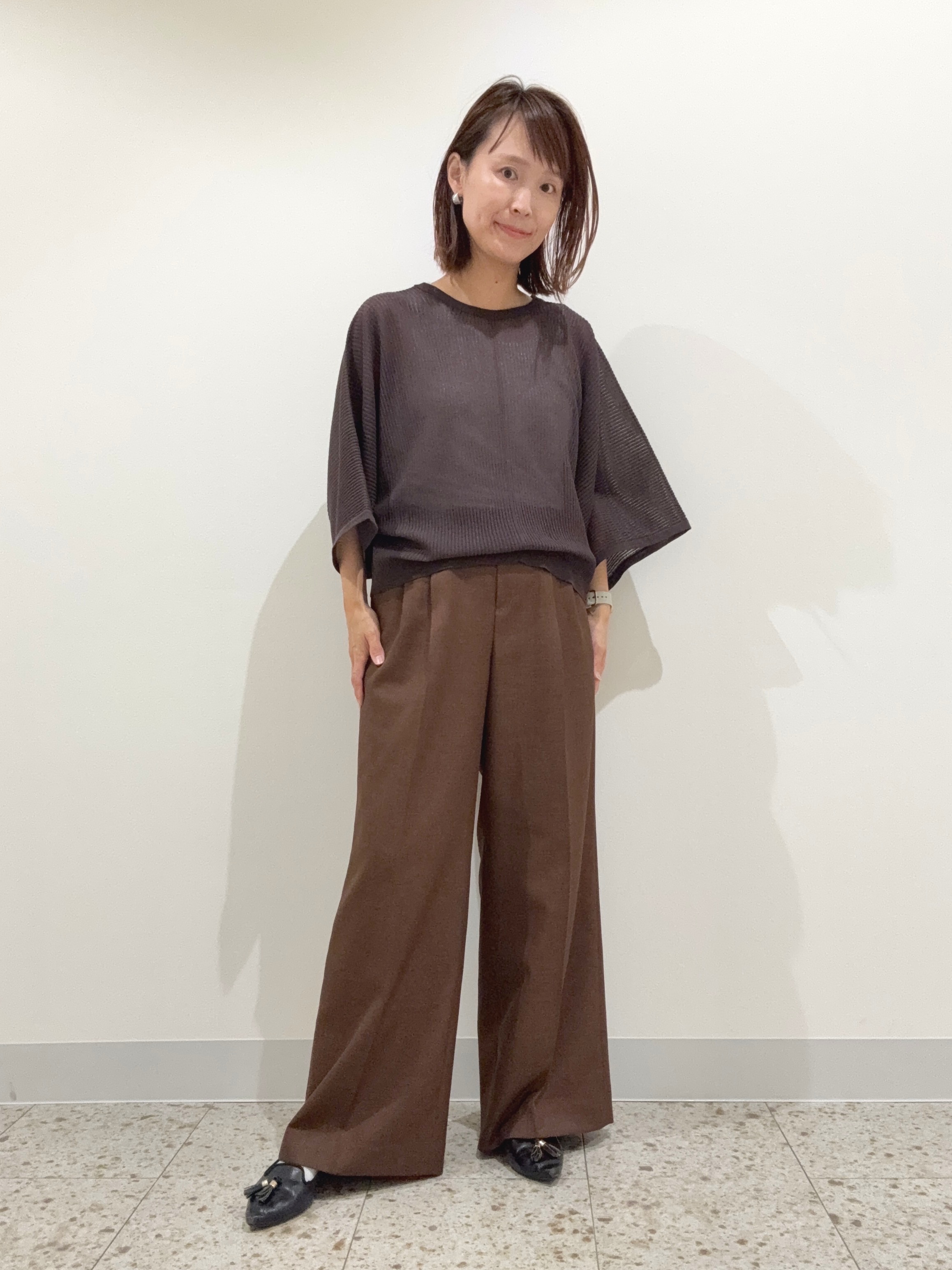 ベルツリーさんの「Reflect｜【前後2WAY】オフボディ リラクシーニット」を使ったコーディネート