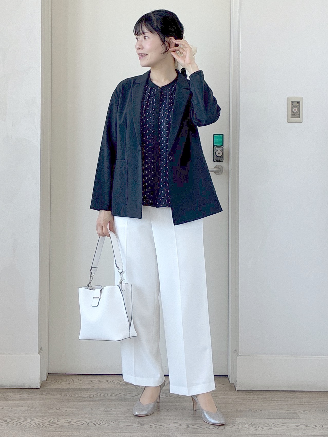  beni_gingerさんの「Reflect｜【SS-4Lサイズ／接触冷感／シワになりにくい】リラクシーテーラードジャケット」を使ったコーディネート