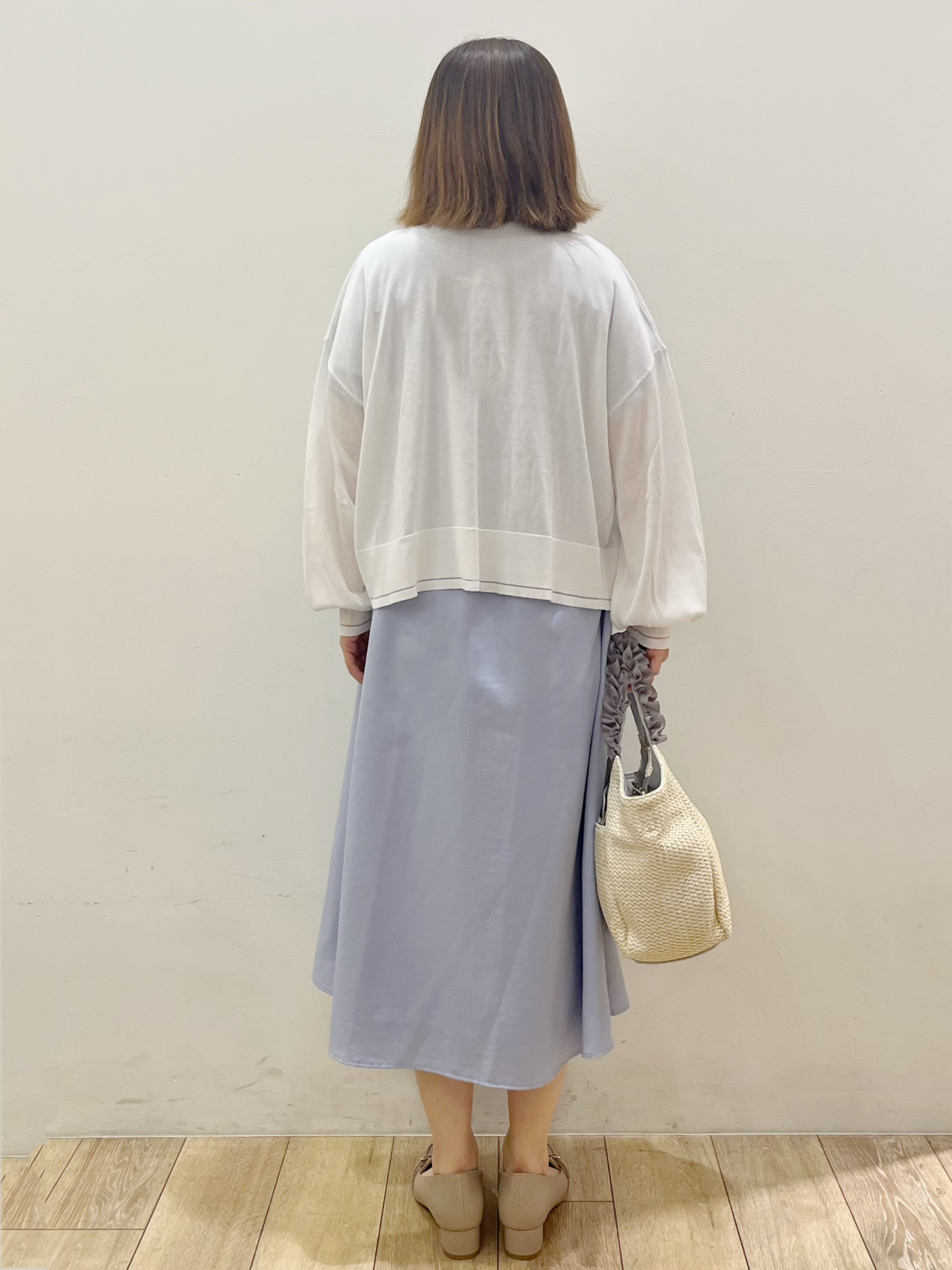 kcさんの「OPAQUE.CLIP｜【接触冷感】シアーショートトッパーカーディガン《洗濯機OK／抗ピル》」を使ったコーディネート