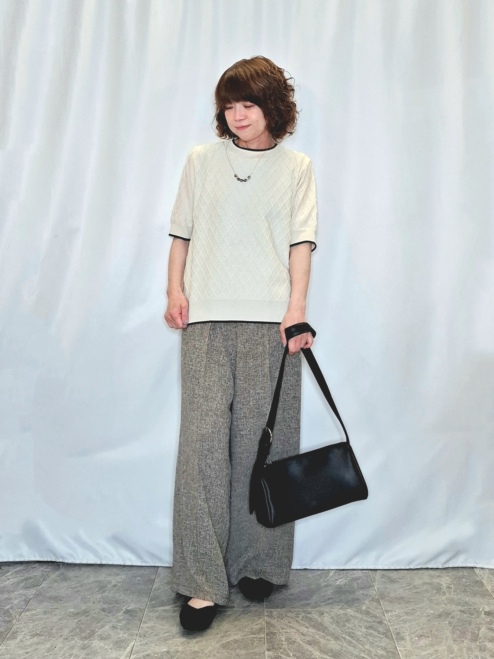 ぬーさんの「SHOO･LA･RUE｜【洗濯機可/ひんやり/UV】さらっとしたタッチが心地よい ミドルカーディガン」を使ったコーディネート