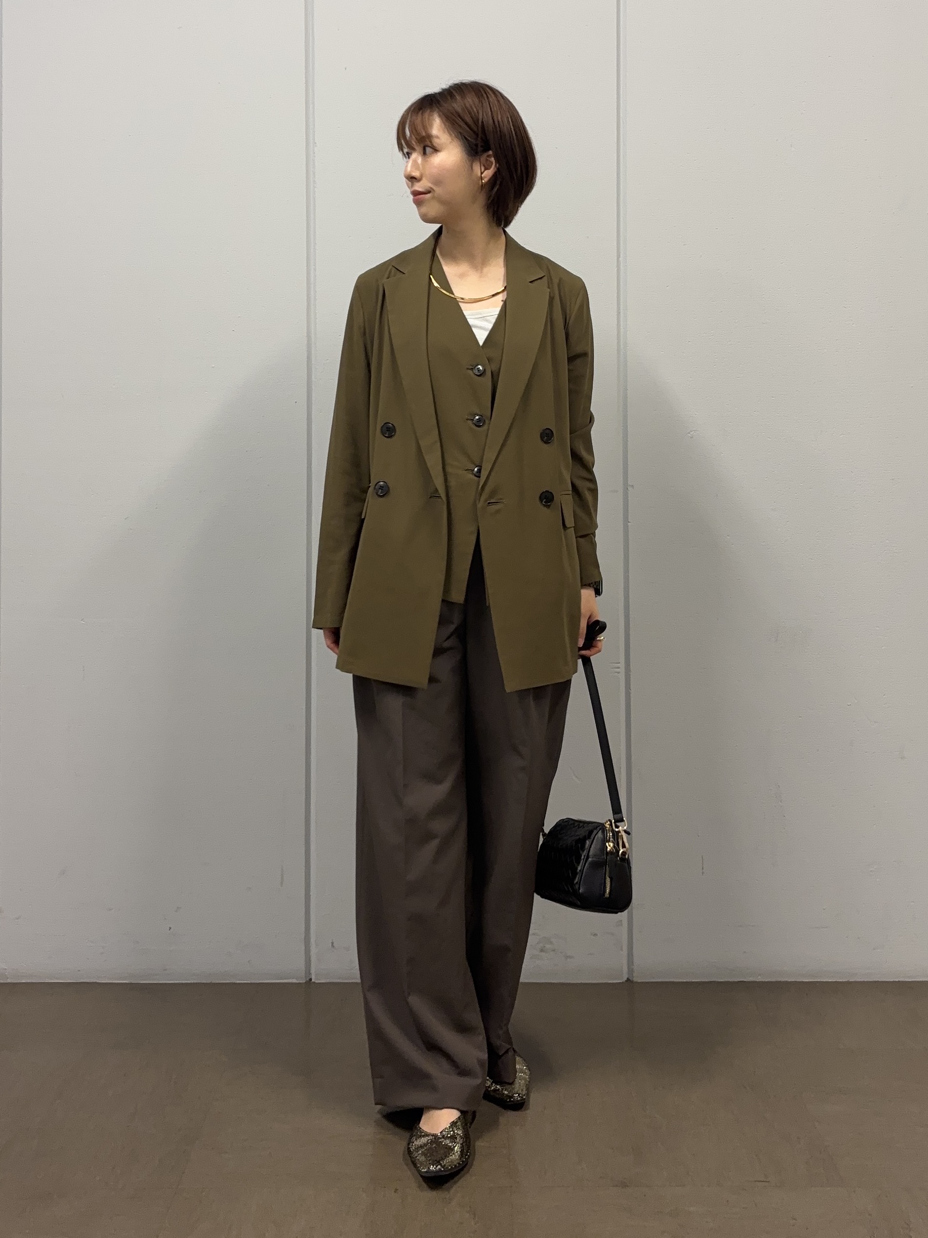 tsujiさんの「UNTITLED｜【セットアップ可/接触冷感/通気性】ドライシアーダブルジャケット」を使ったコーディネート