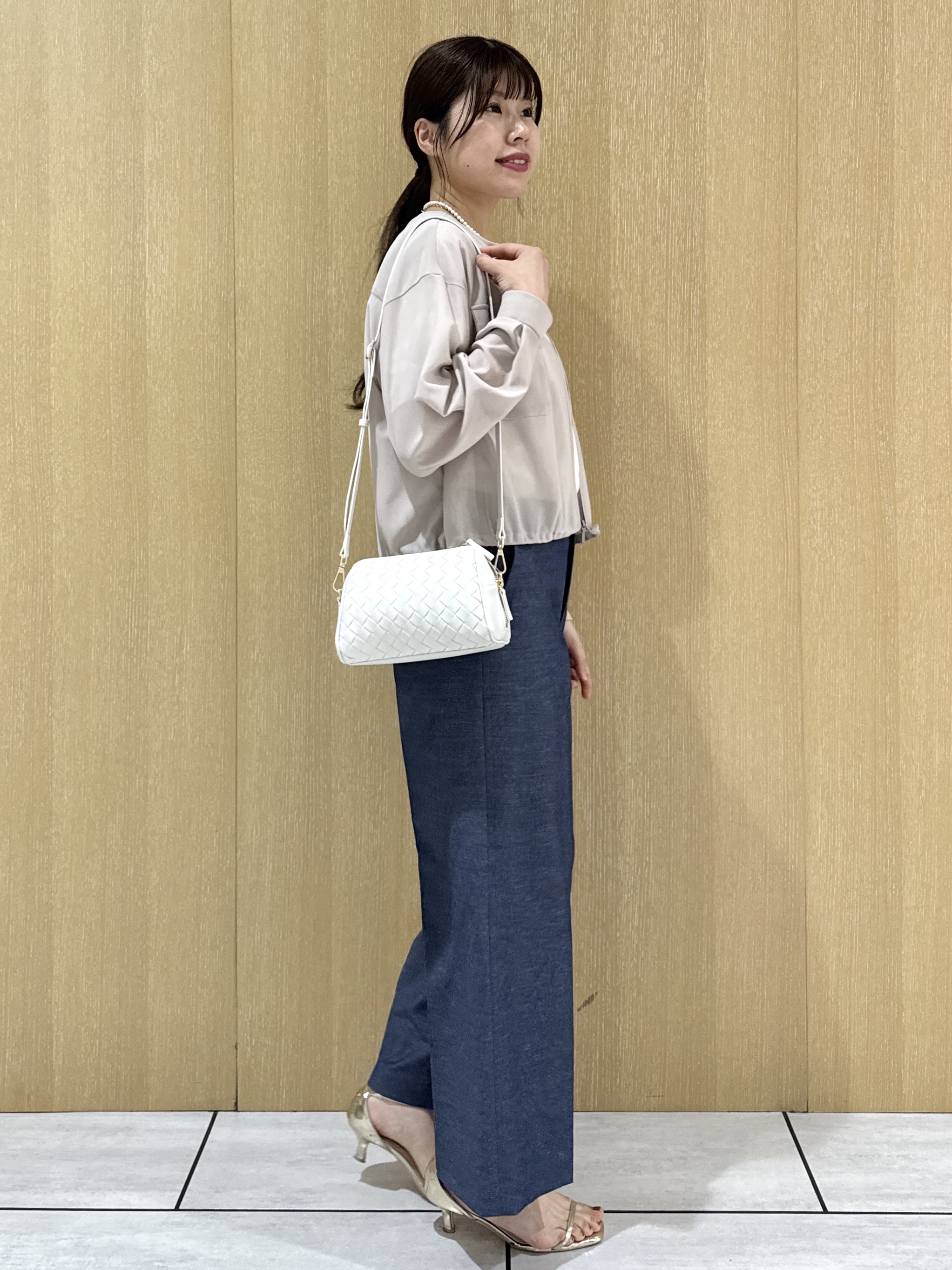 nanaさんの「UNTITLED｜【古畑星夏さん着用/洗える】シアーブルゾン」を使ったコーディネート