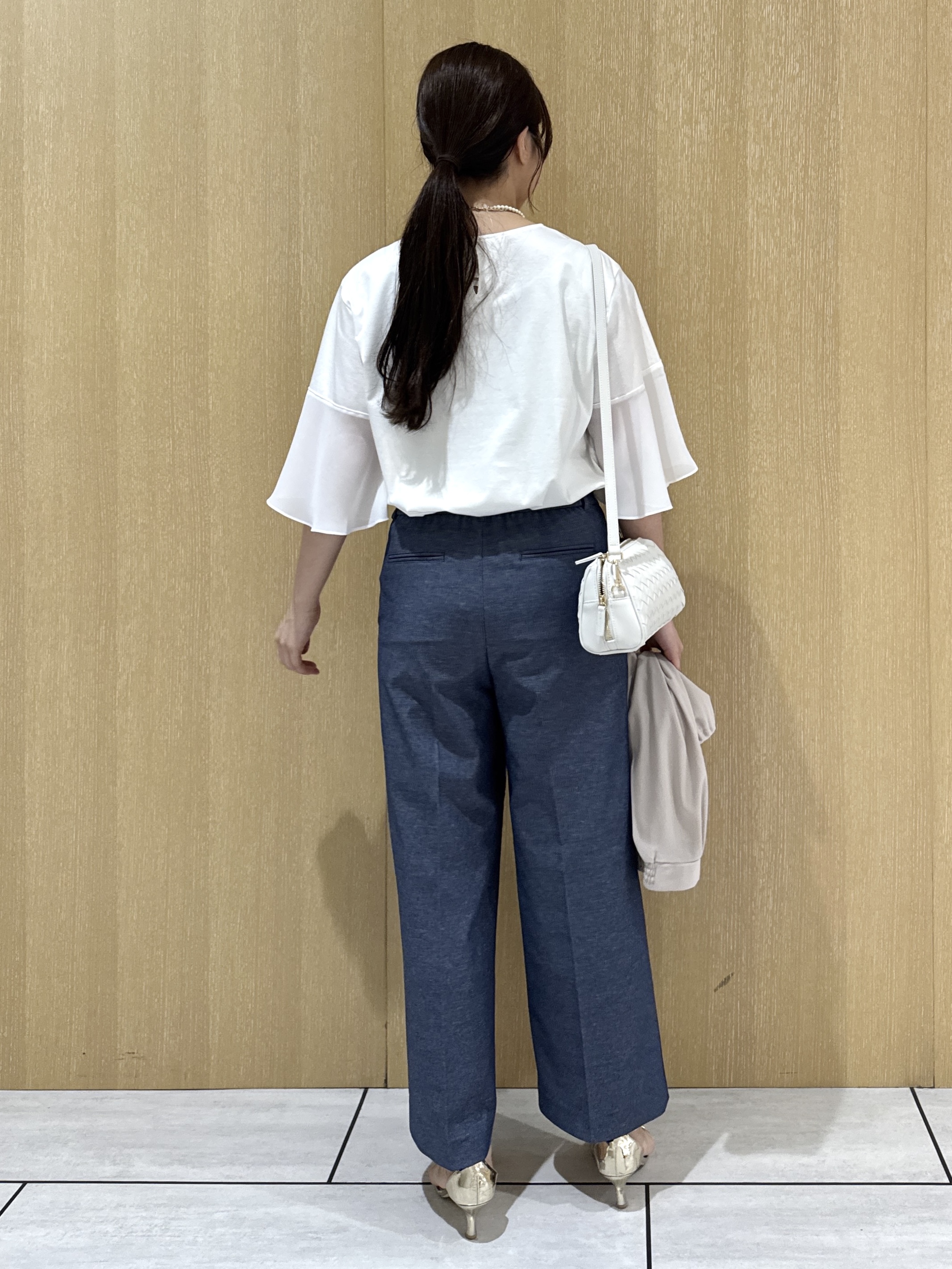 nanaさんの「UNTITLED｜【古畑星夏さん着用/洗える】シアーブルゾン」を使ったコーディネート