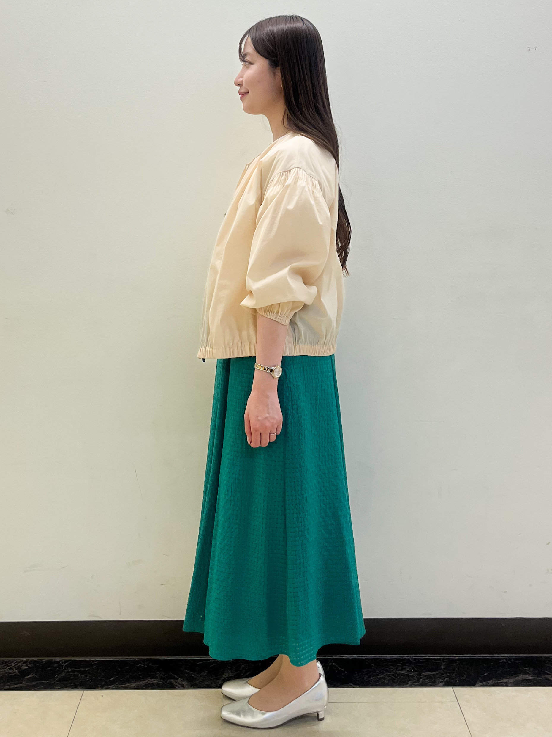 mikikoさんの「Reflect｜フロントファスナーシアーブルゾン」を使ったコーディネート