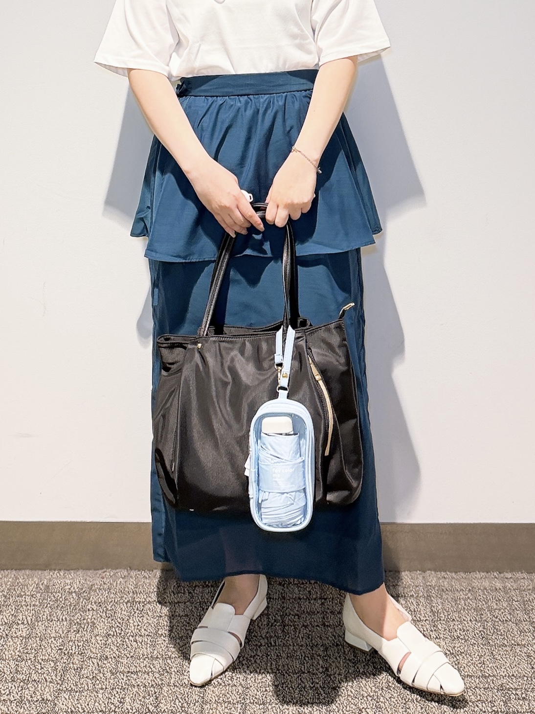 みーさんの「grove｜【UVカット/接触冷感】プリントアソート5分袖Tシャツ」を使ったコーディネート
