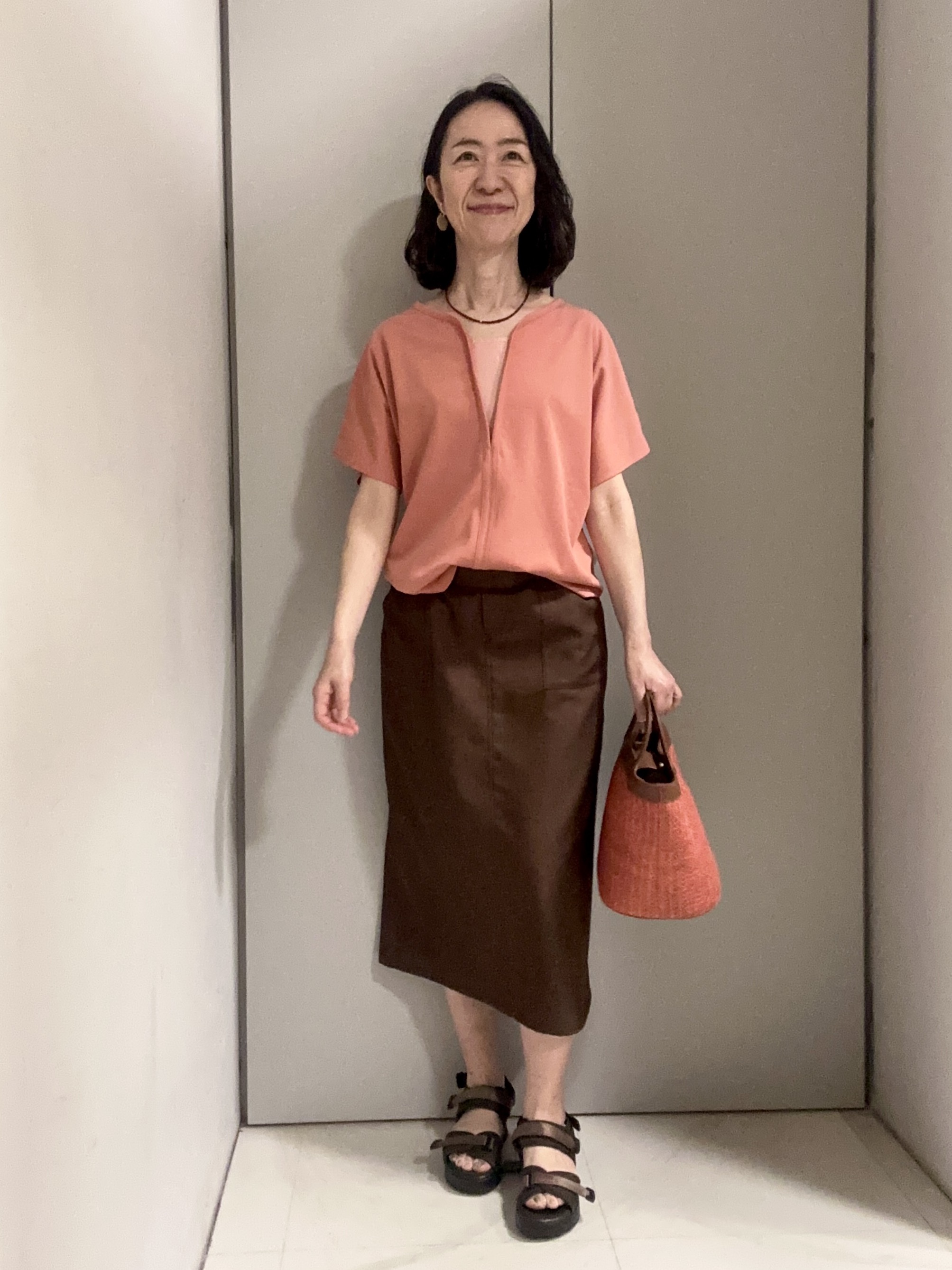 Kouさんの「Reflect｜【UVカット／接触冷感／吸水速乾】フレアスリーブプルオーバー」を使ったコーディネート