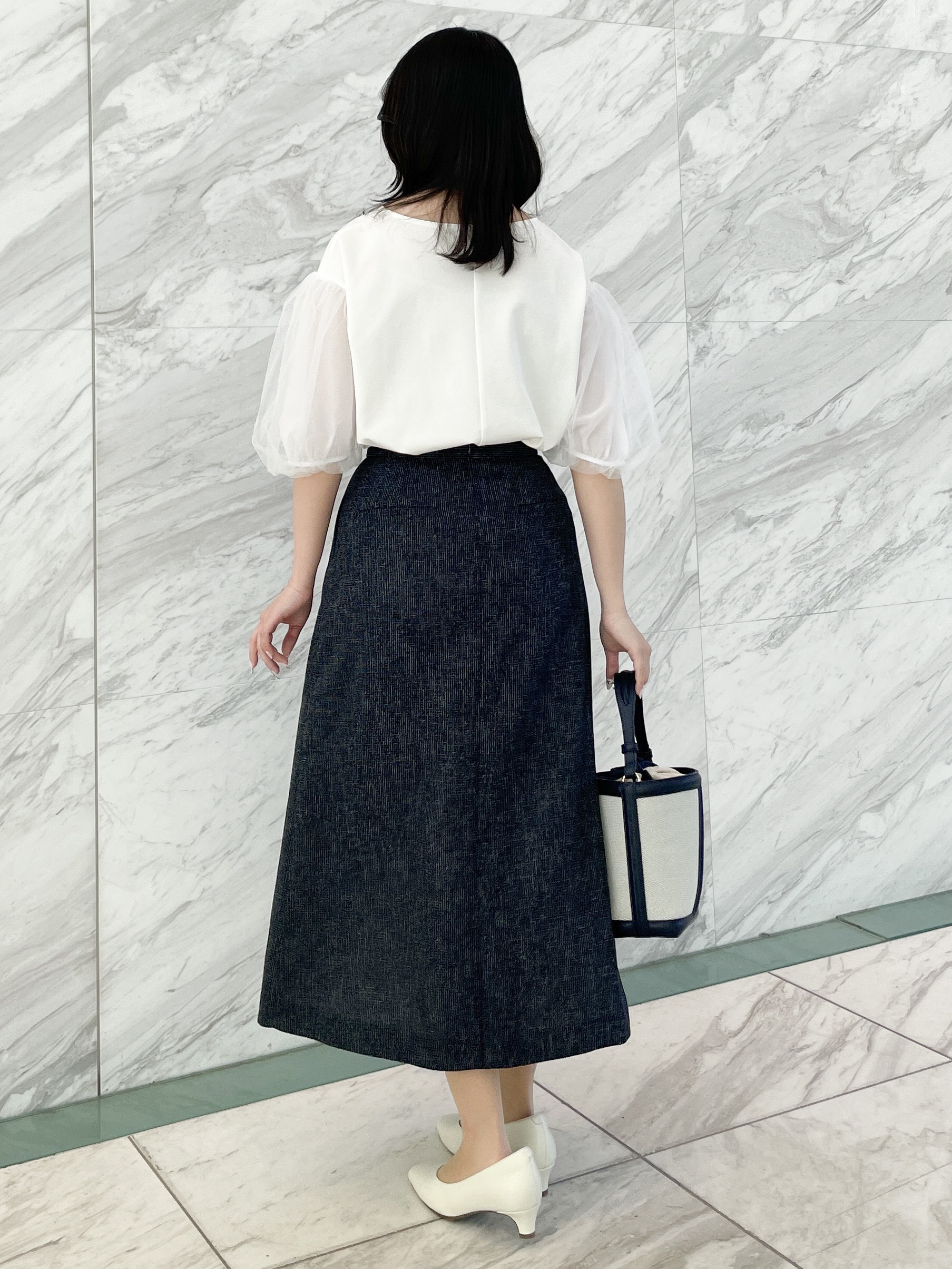 yukariさんの「Reflect｜【UVカット／接触冷感／吸水速乾】チュールスリーブプルオーバー」を使ったコーディネート