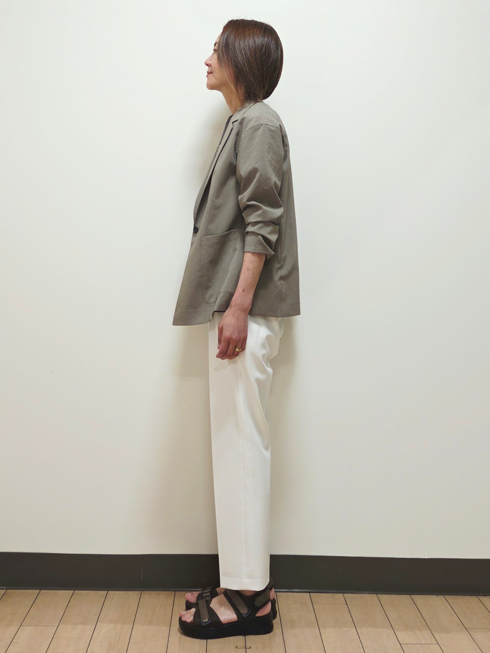 yuuさんの「Reflect｜【SS-4Lサイズ／接触冷感／シワになりにくい】リラクシーテーラードジャケット」を使ったコーディネート
