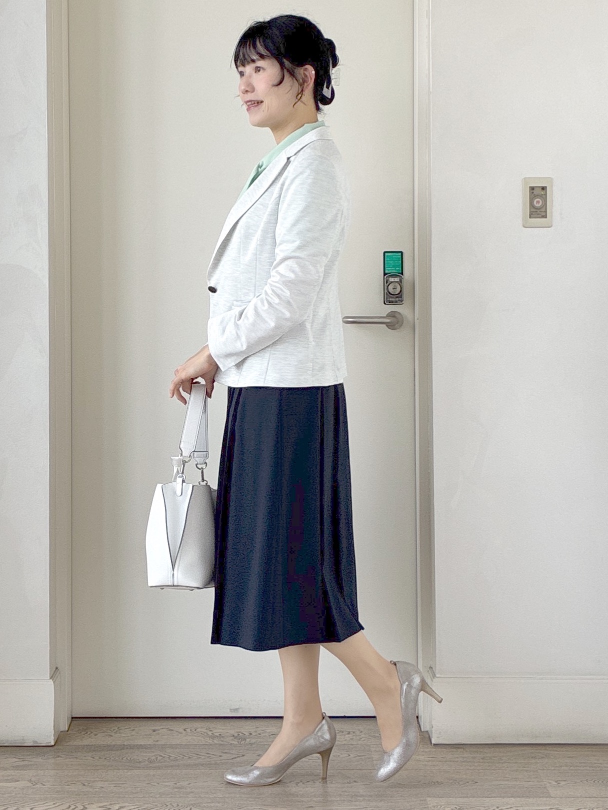  beni_gingerさんの「Reflect｜【SS-4Lサイズ／UVカット／接触冷感】匠ジャケット／ベーシックテーラード」を使ったコーディネート