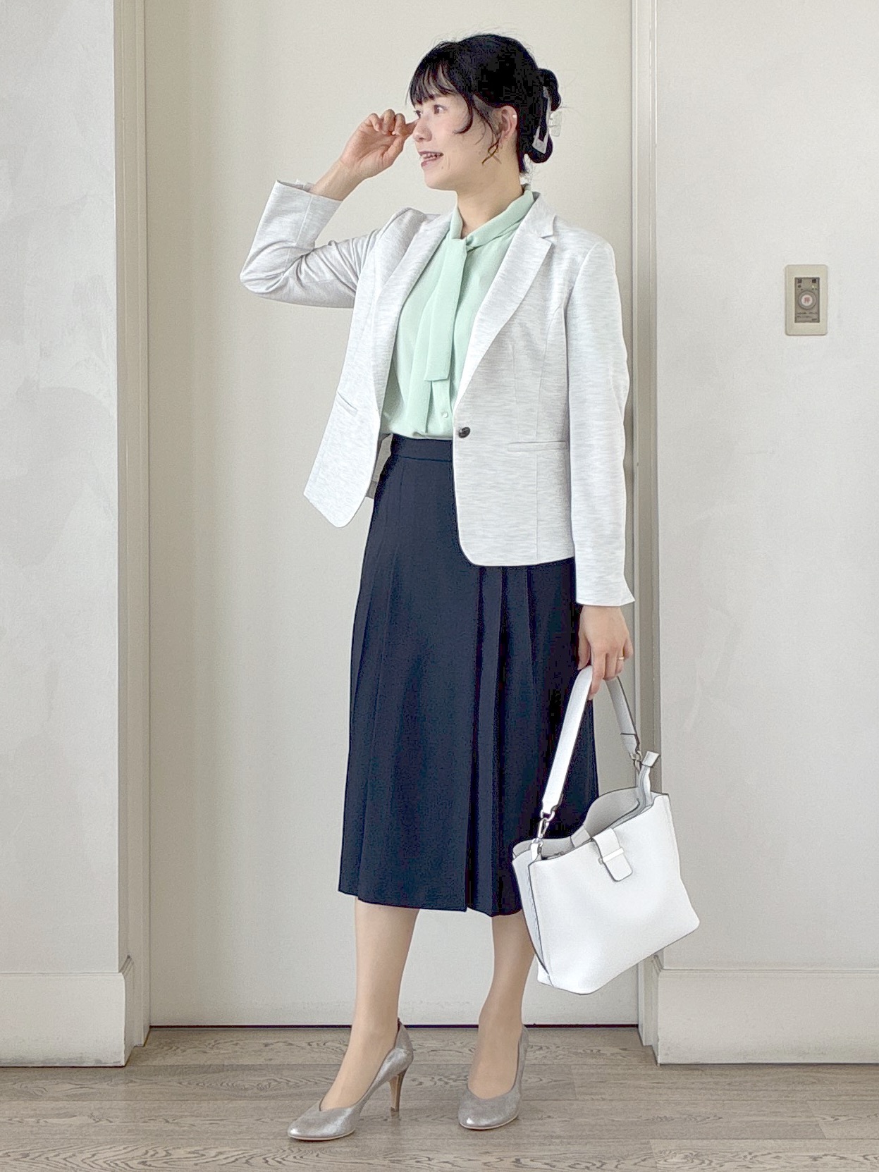  beni_gingerさんの「Reflect｜【SS-4Lサイズ／UVカット／接触冷感】匠ジャケット／ベーシックテーラード」を使ったコーディネート