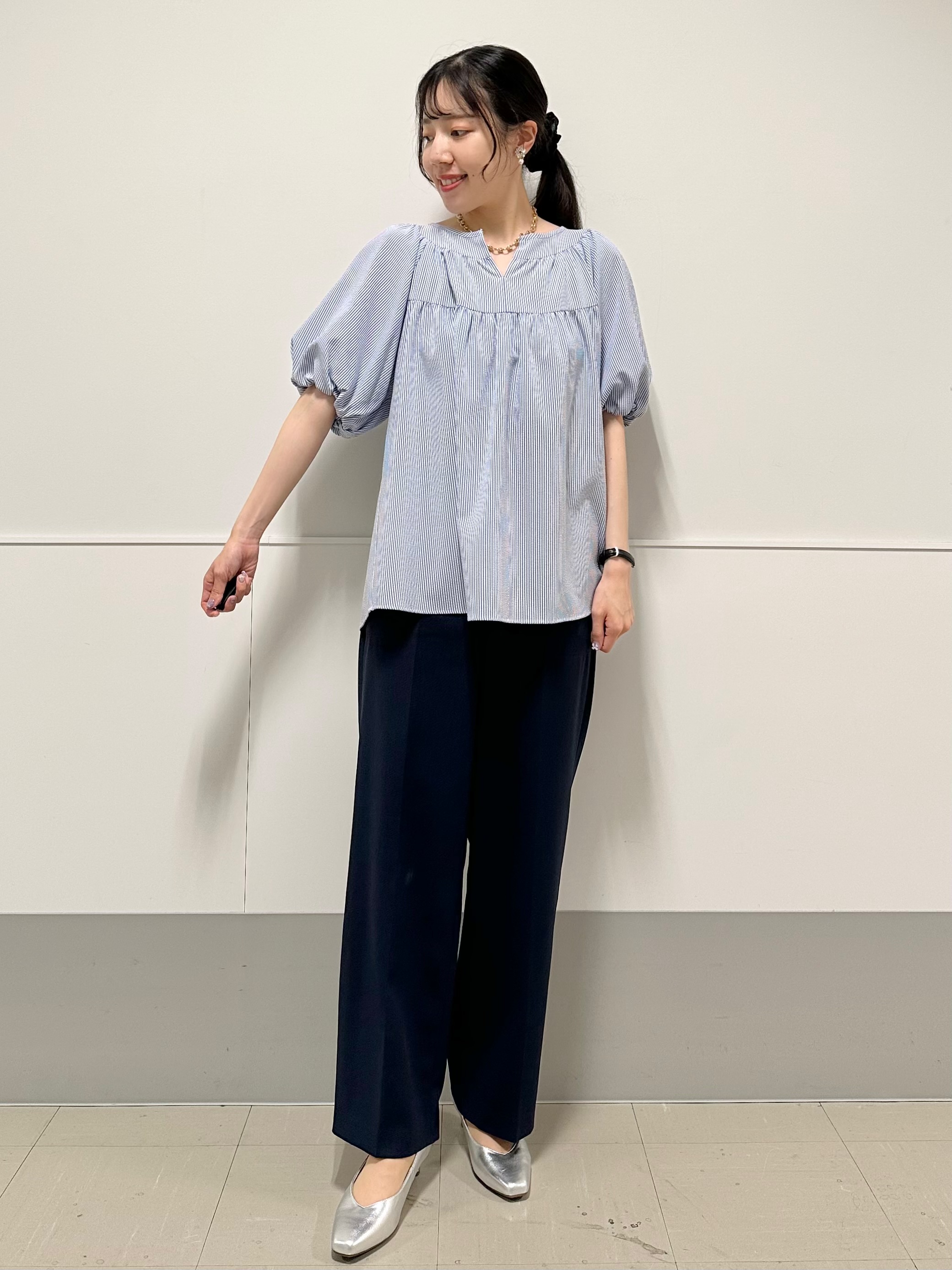 Momoさんの「Reflect｜【冷房対策に◎】すっきり見え着流しカーディガン」を使ったコーディネート