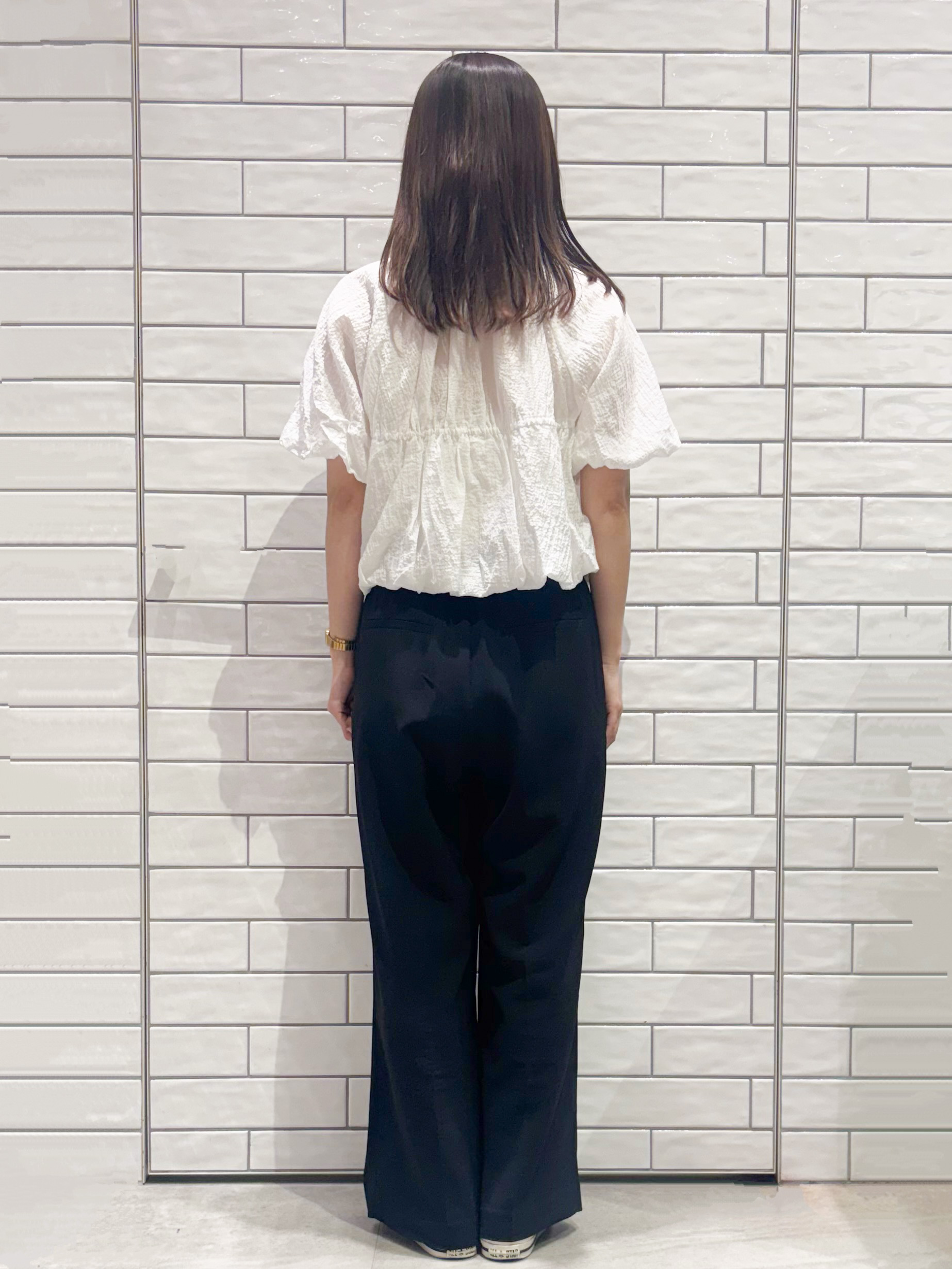 ranさんの「OPAQUE.CLIP｜バルーンデザインブラウス【洗濯機OK】」を使ったコーディネート