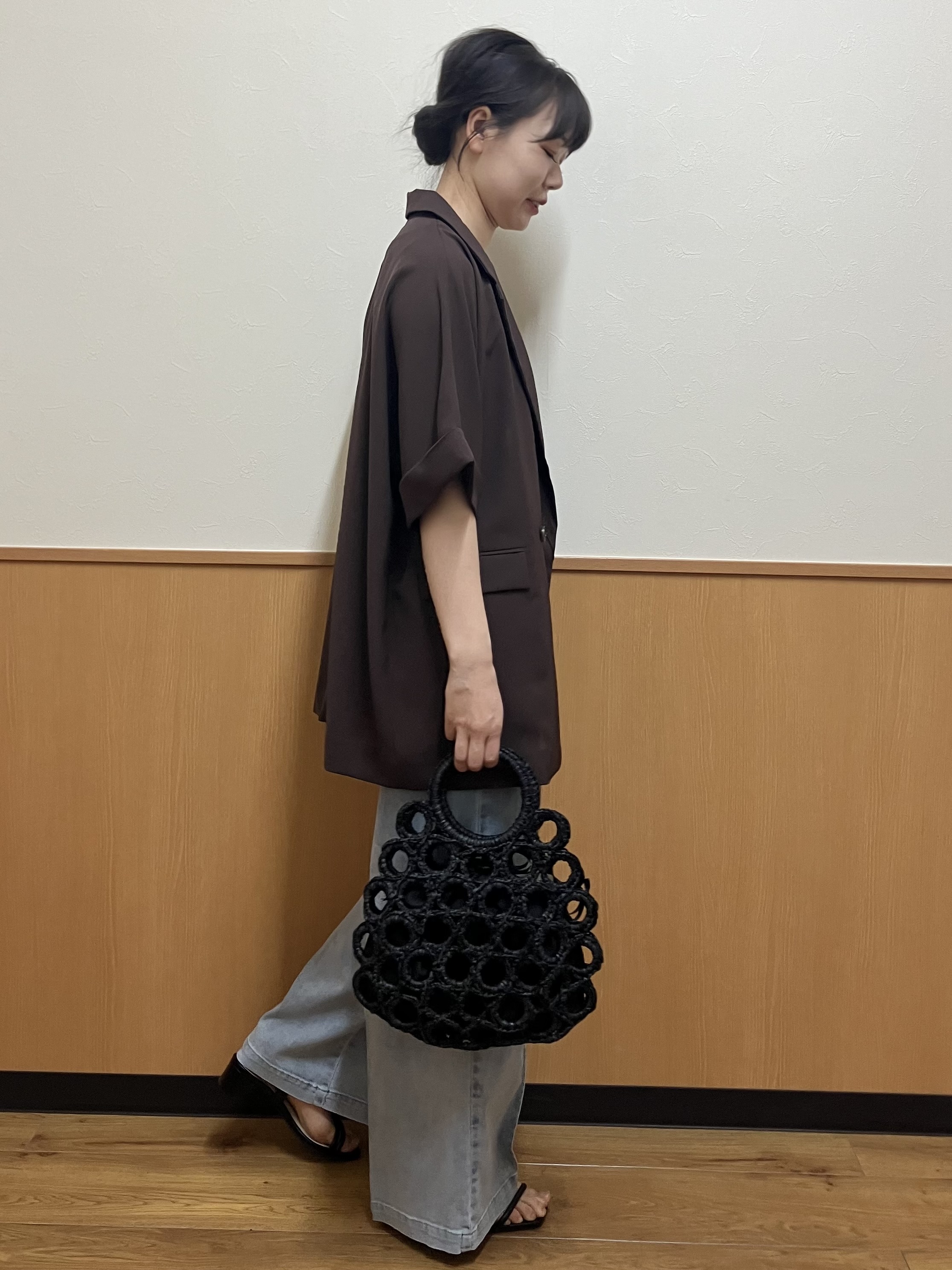 MAYUKIさんの「index｜【接触冷感／吸水速乾／防シワ】リネンライクテーラードジャケット《洗濯機OK》」を使ったコーディネート