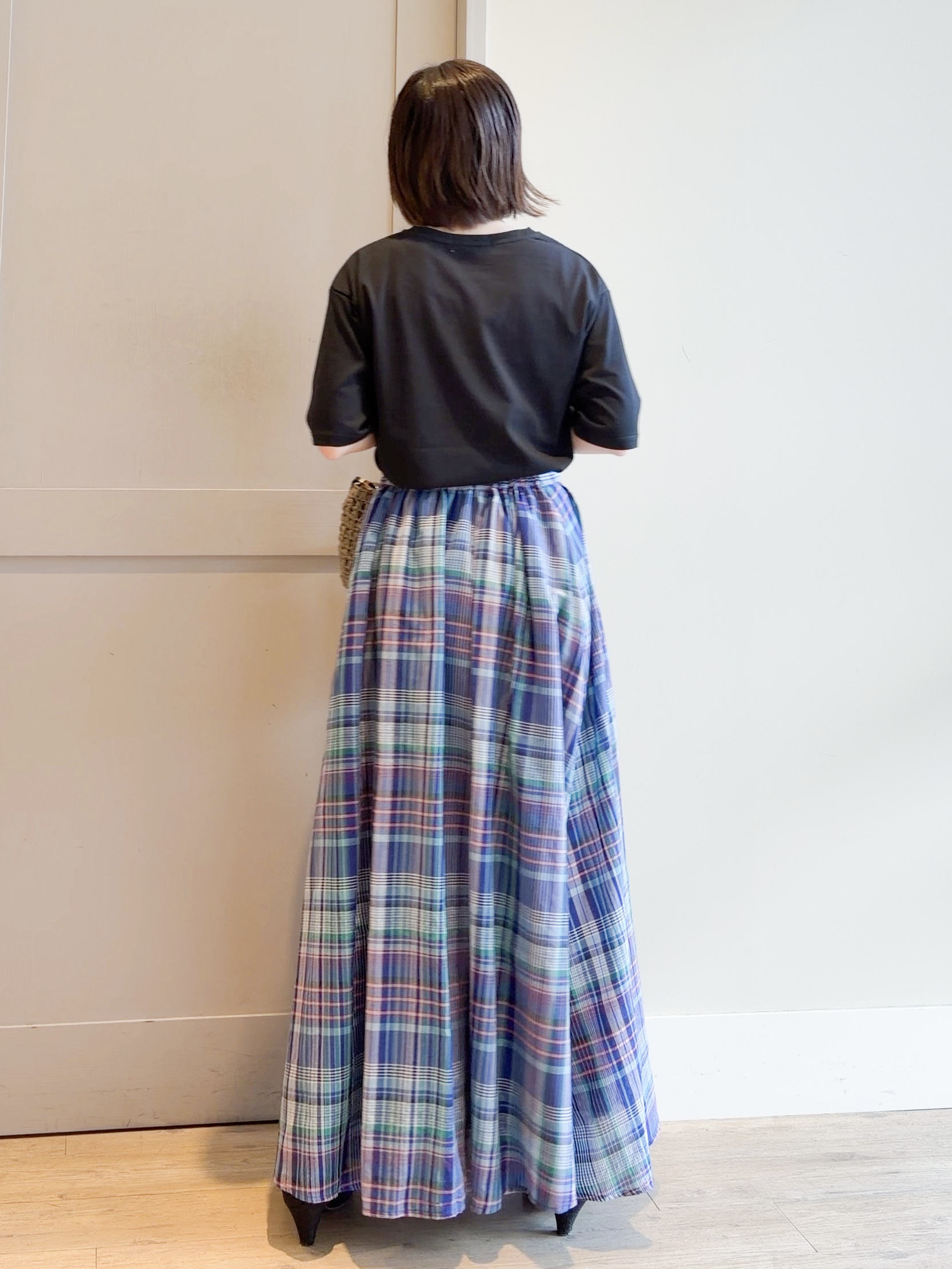 yamakoさんの「grove｜【UVカット/接触冷感】プリントアソート5分袖Tシャツ」を使ったコーディネート