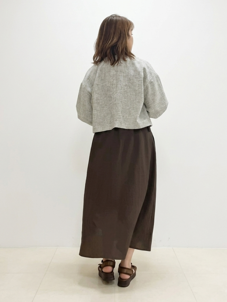 S.xuliさんの「Reflect｜【セットアップ可】ツイードノーカラージャケット」を使ったコーディネート