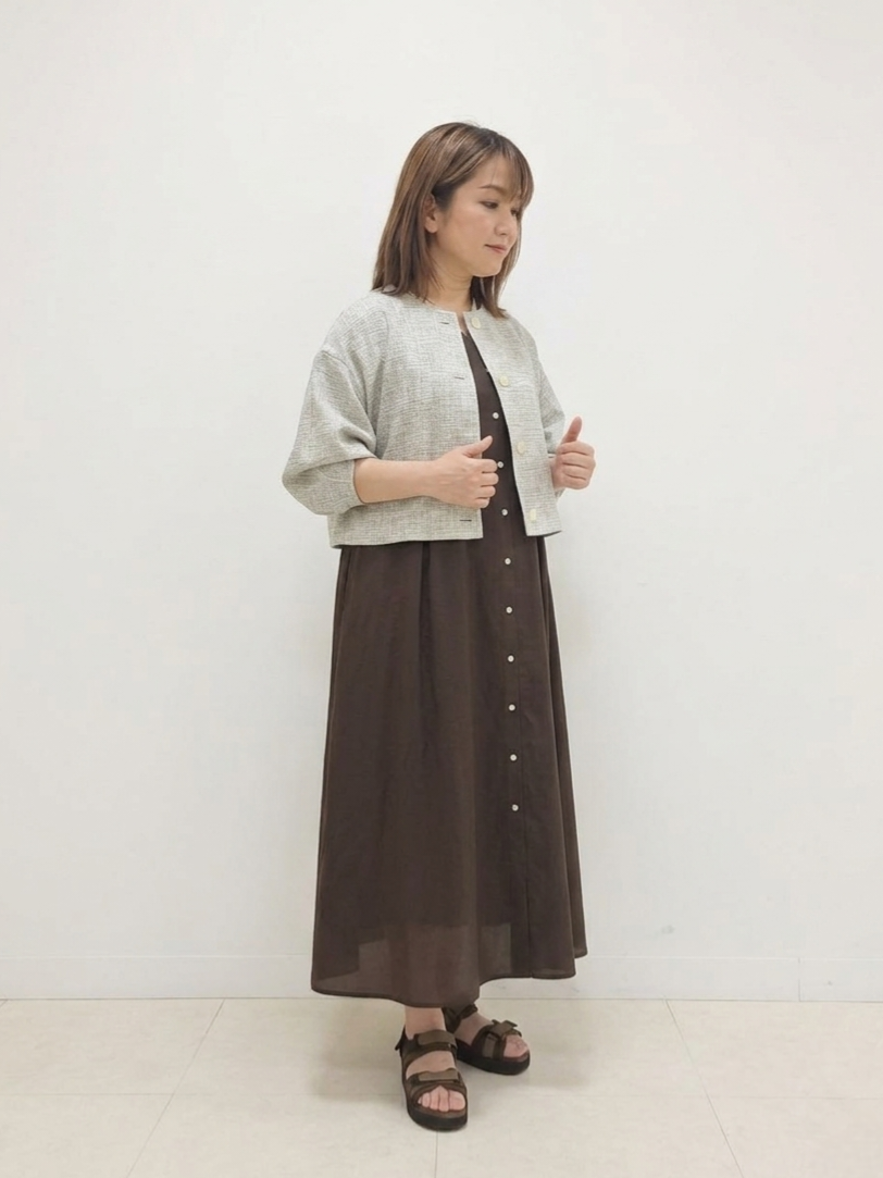 S.xuliさんの「Reflect｜【セットアップ可】ツイードノーカラージャケット」を使ったコーディネート