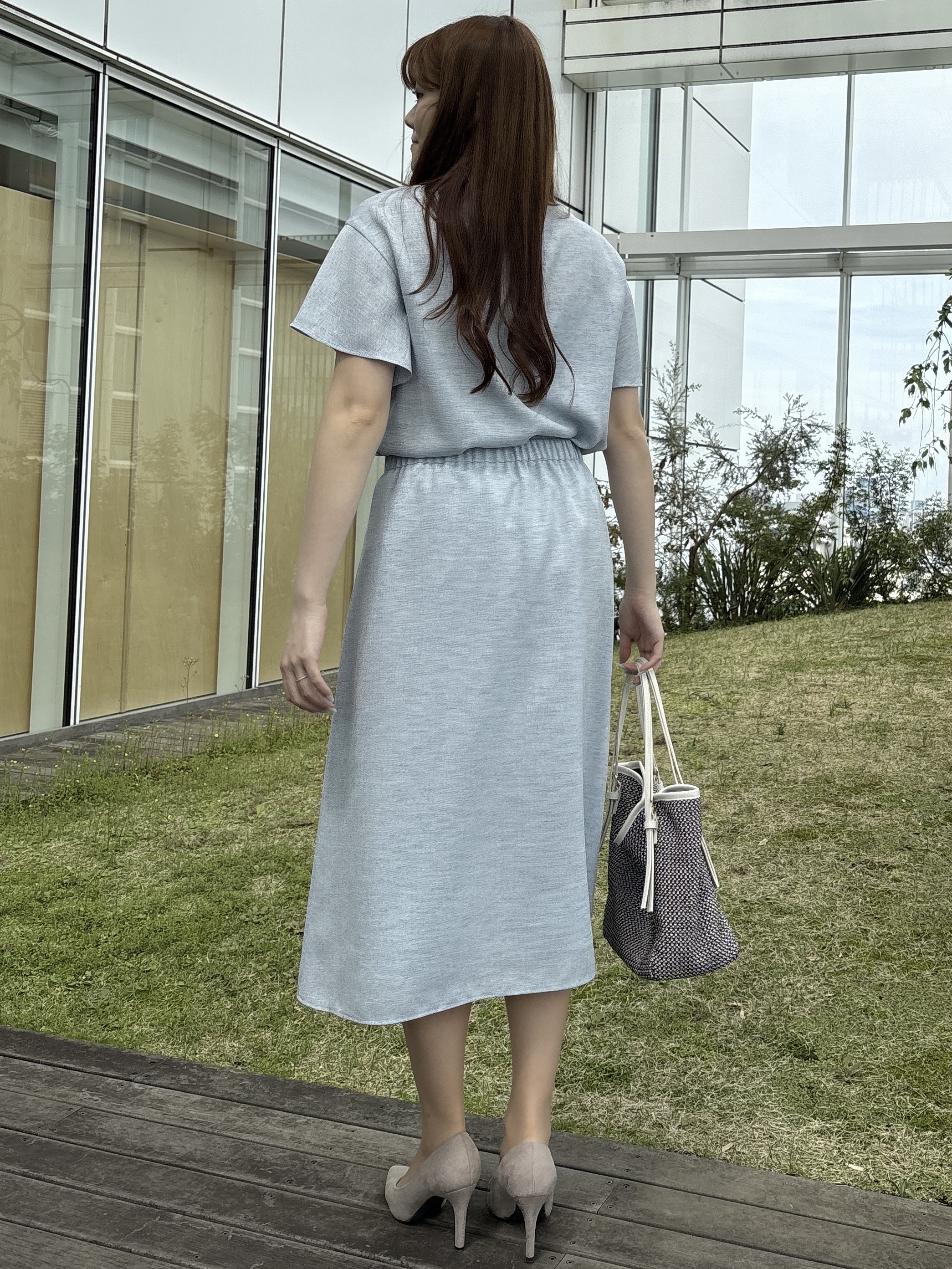 sayaさんの「COUP DE CHANCE｜【手洗い可／日本製】リネンライク フリル袖ブラウス」を使ったコーディネート