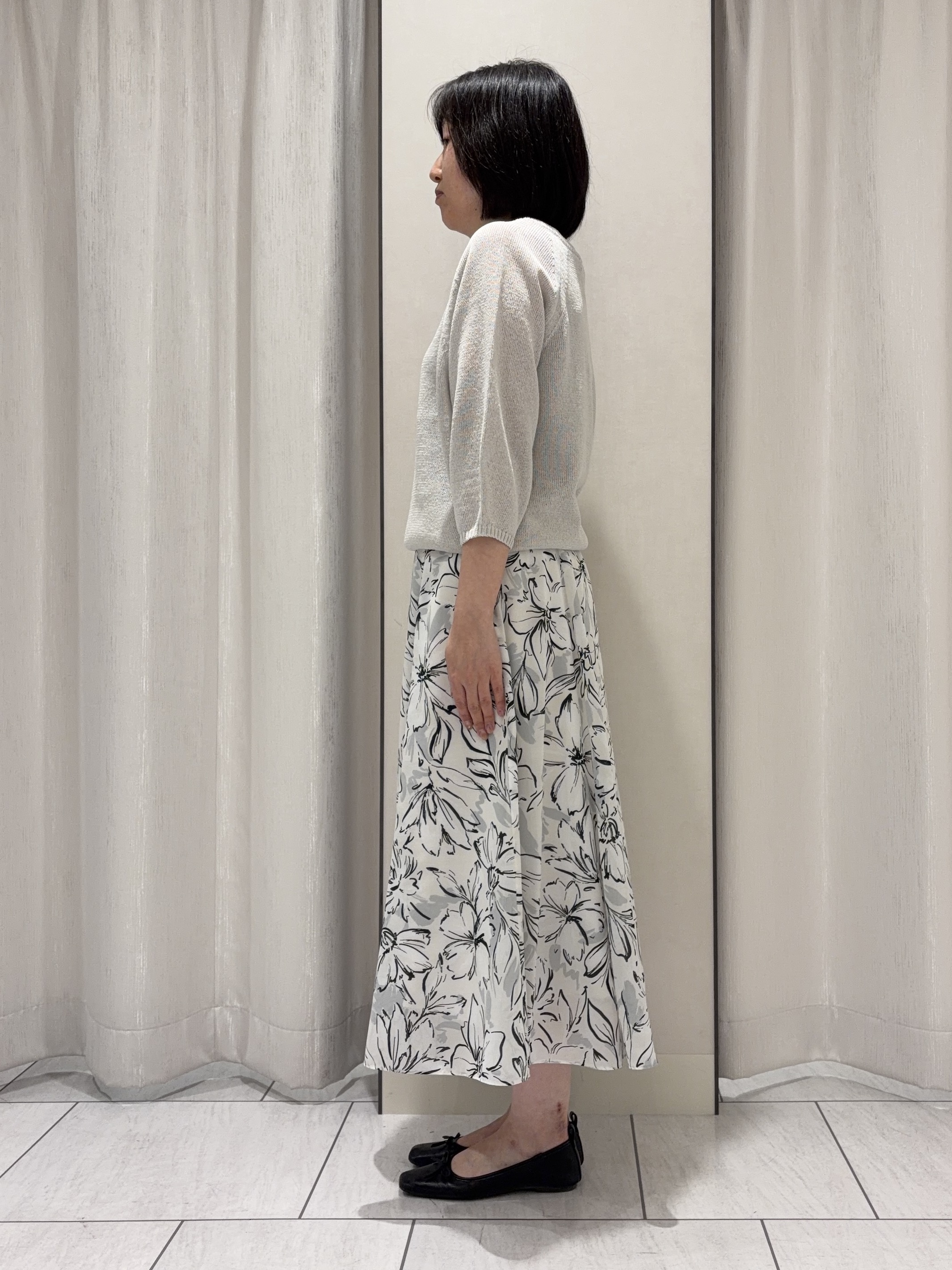 わたなべさんの「UNTITLED｜【洗える/ゆったり】クルーネックドライニット」を使ったコーディネート